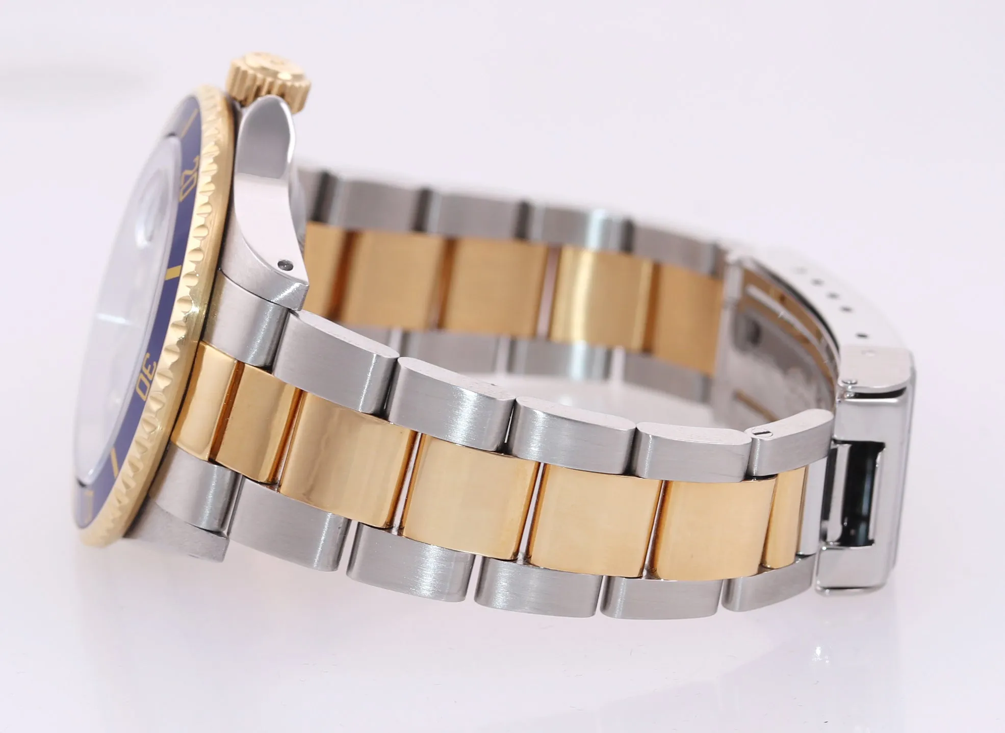 2014 RSC PAPERS Rolex Submariner 16613 Two Tone Steel 18k Gold Blue Watch Box