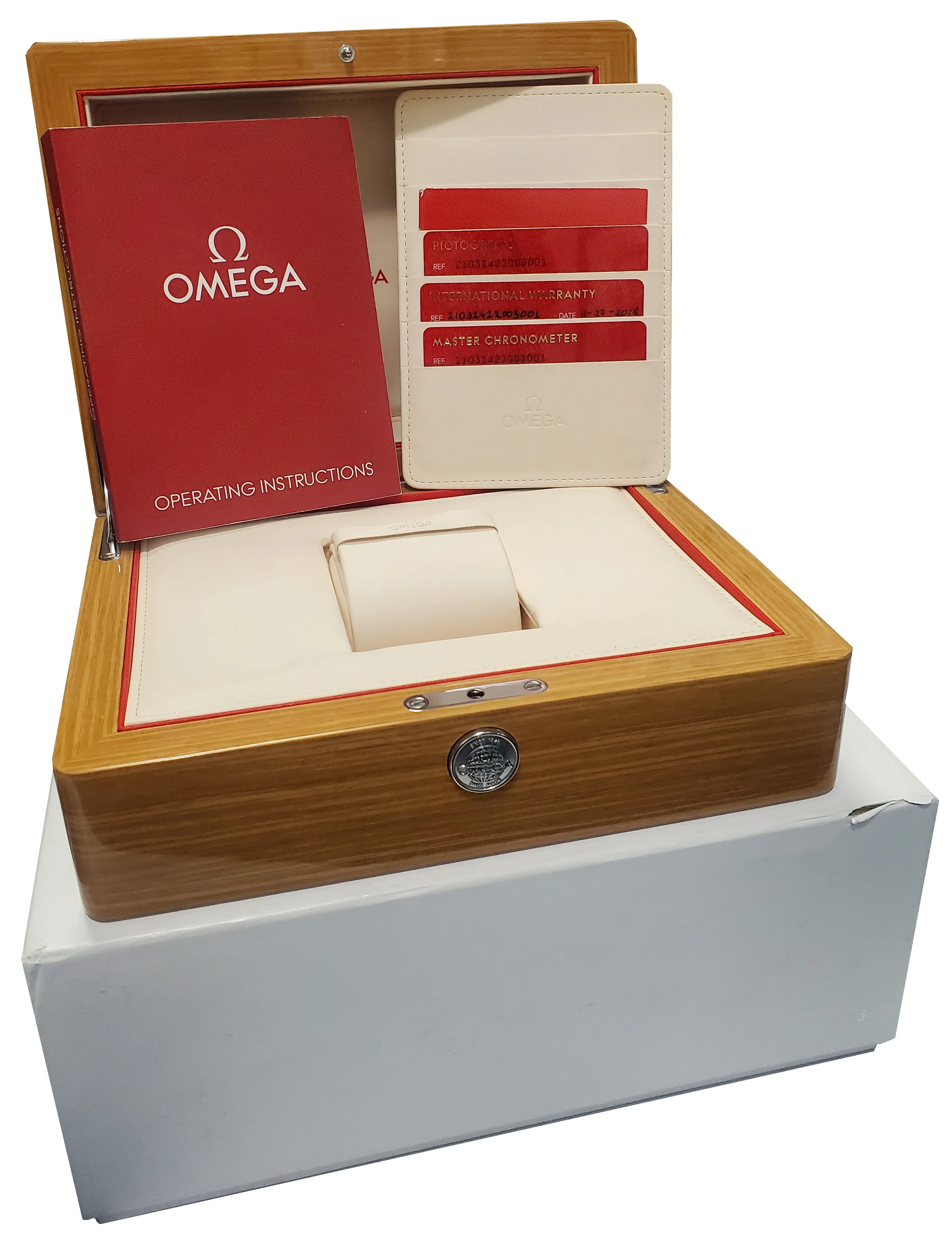 2018 Omega Seamaster Diver 300M 42mm Blue Wave 210.32.42.20.03.001 Steel Watch