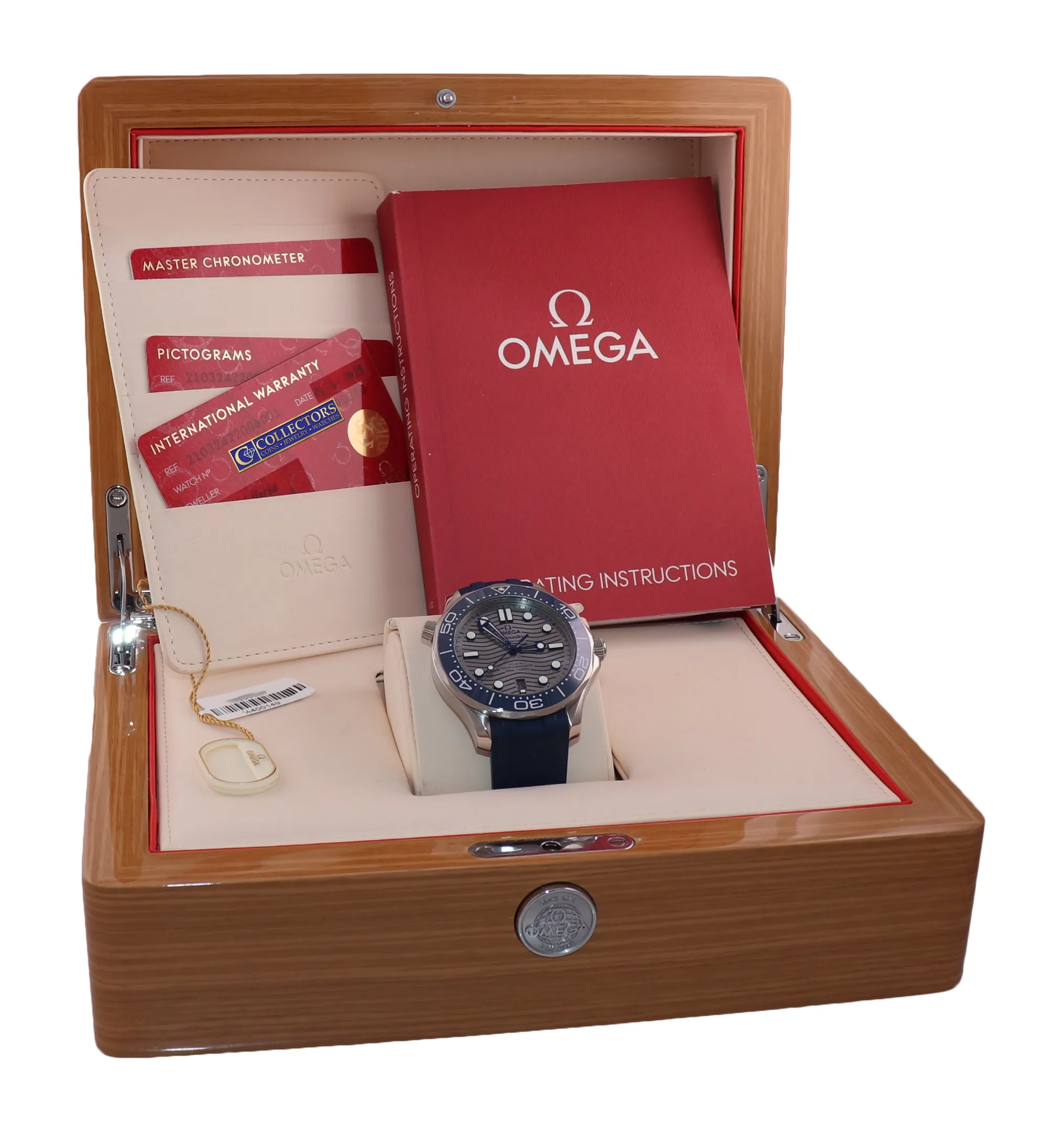 2019 PAPERS Omega Seamaster 300M Grey Diver 210.32.42.20.06.001 Steel 42mm Watch