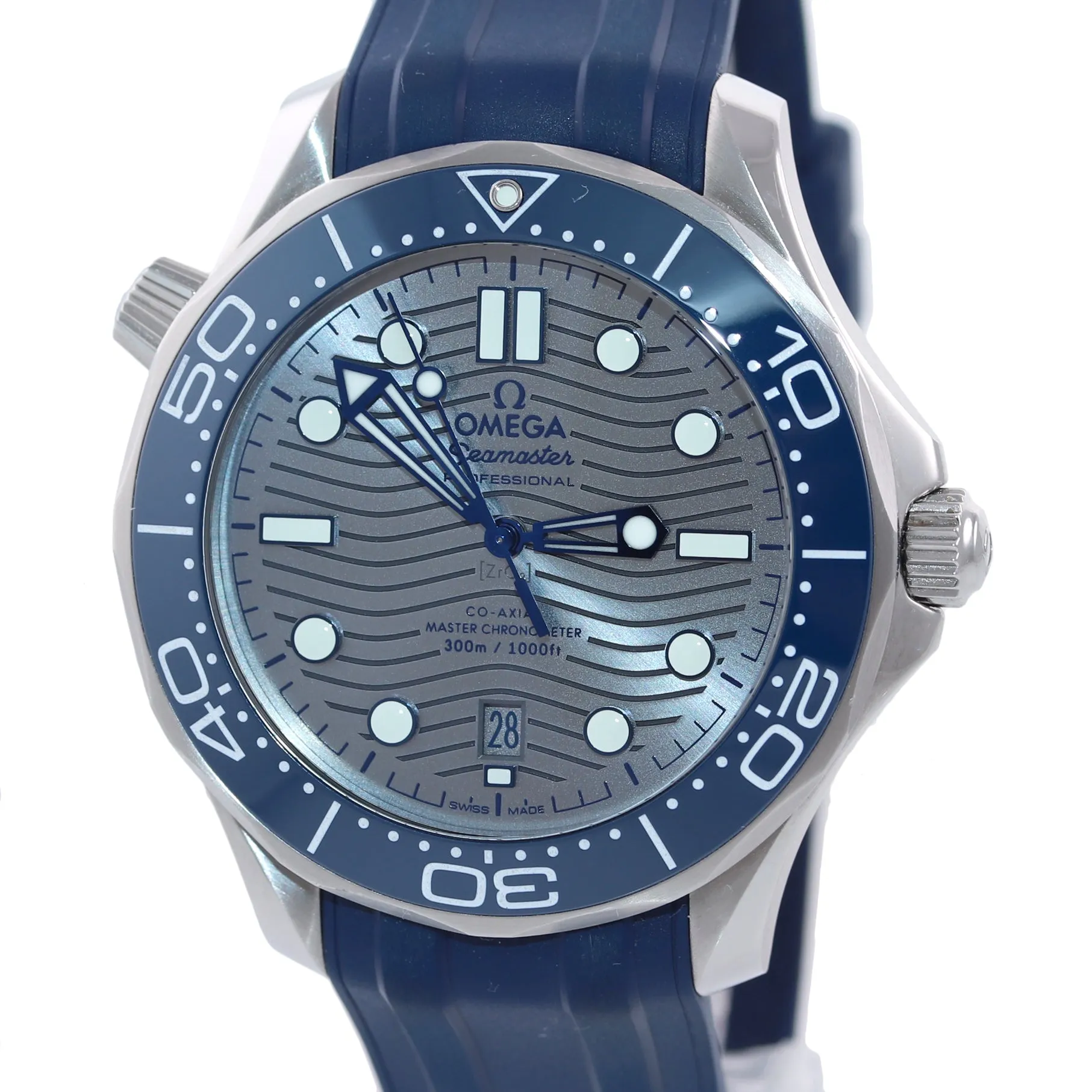2019 PAPERS Omega Seamaster 300M Grey Diver 210.32.42.20.06.001 Steel 42mm Watch