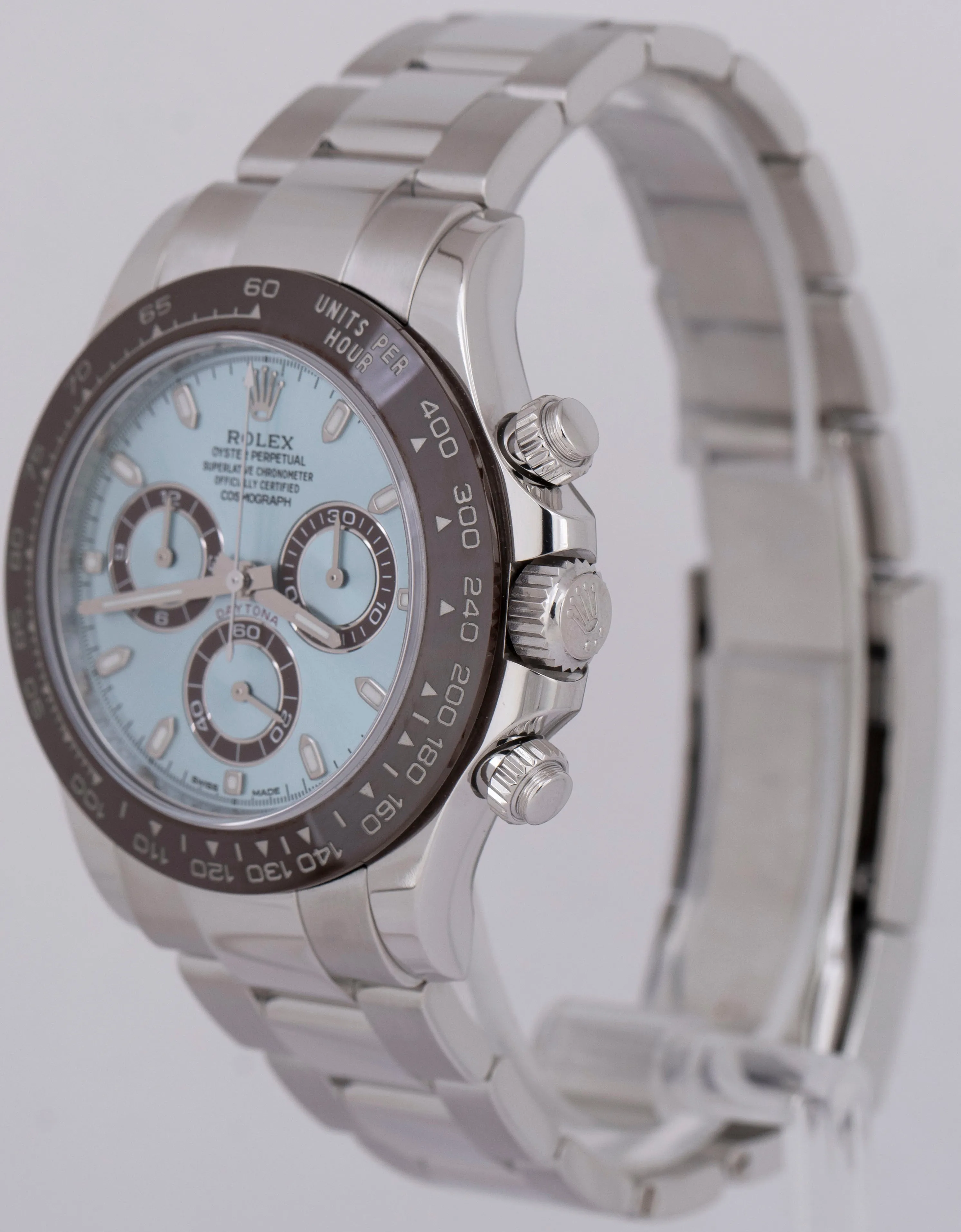 2023 NEW PAPERS Rolex Daytona GLACIER ICE BLUE 40mm 950 Platinum 116506 BOX