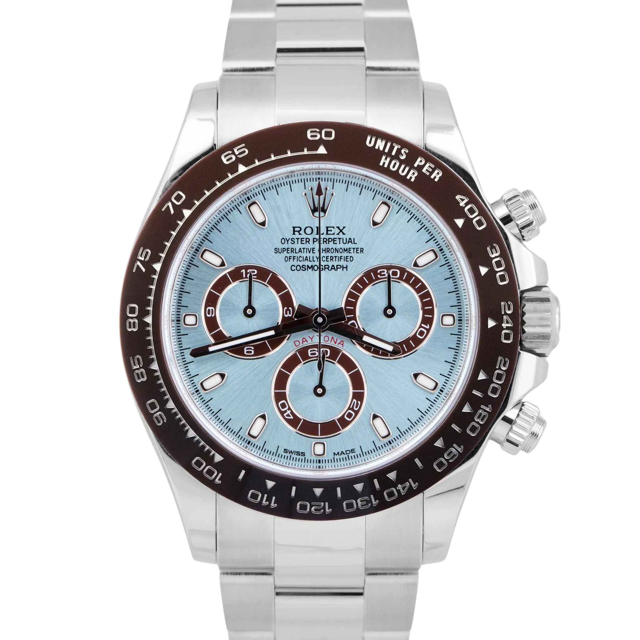 2023 NEW PAPERS Rolex Daytona GLACIER ICE BLUE 40mm 950 Platinum 116506 BOX