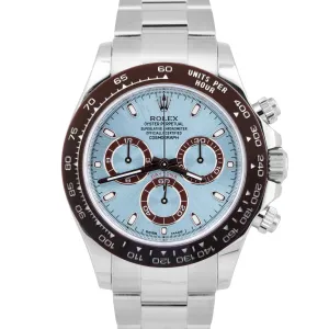 2023 NEW PAPERS Rolex Daytona GLACIER ICE BLUE 40mm 950 Platinum 116506 BOX