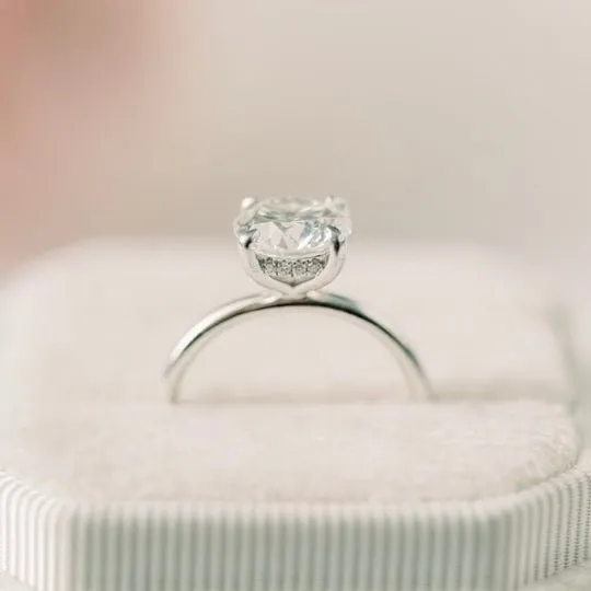 3/4 Carat Round Cut Diamond - H VVS2 - 0.84ct - 185660
