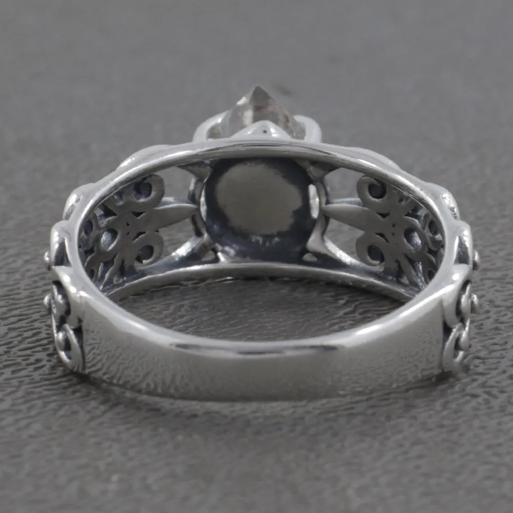 925 Sterling Silver Herkimer Diamond Ring