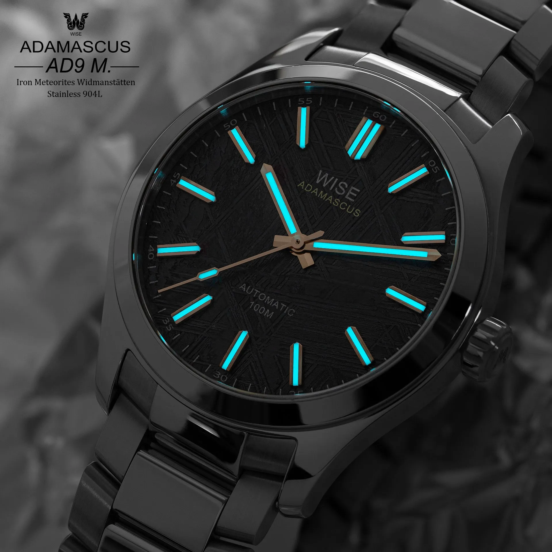 ADAMASCUS AD9M. Meteorite Stainless 904L (6th batch)