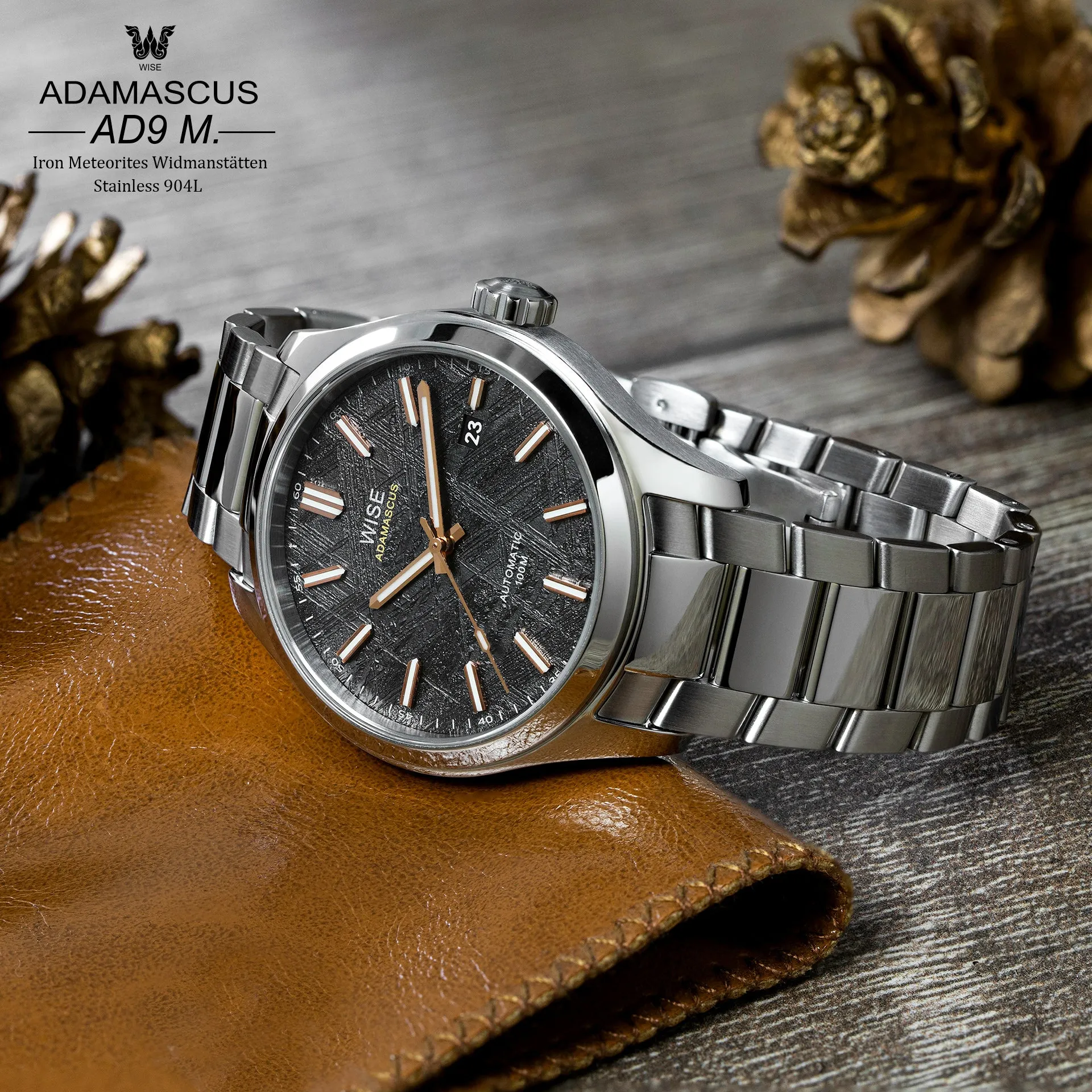 ADAMASCUS AD9M. Meteorite Stainless 904L (6th batch)