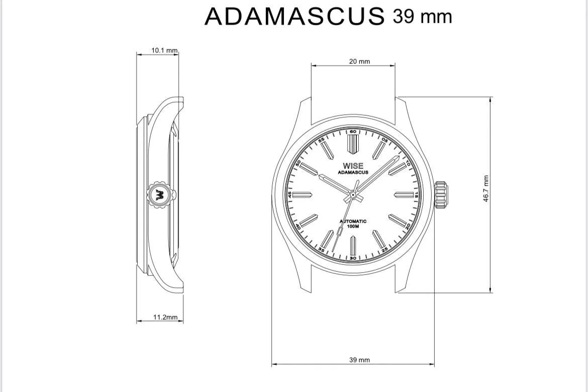 ADAMASCUS AD9M. Meteorite Stainless 904L (6th batch)