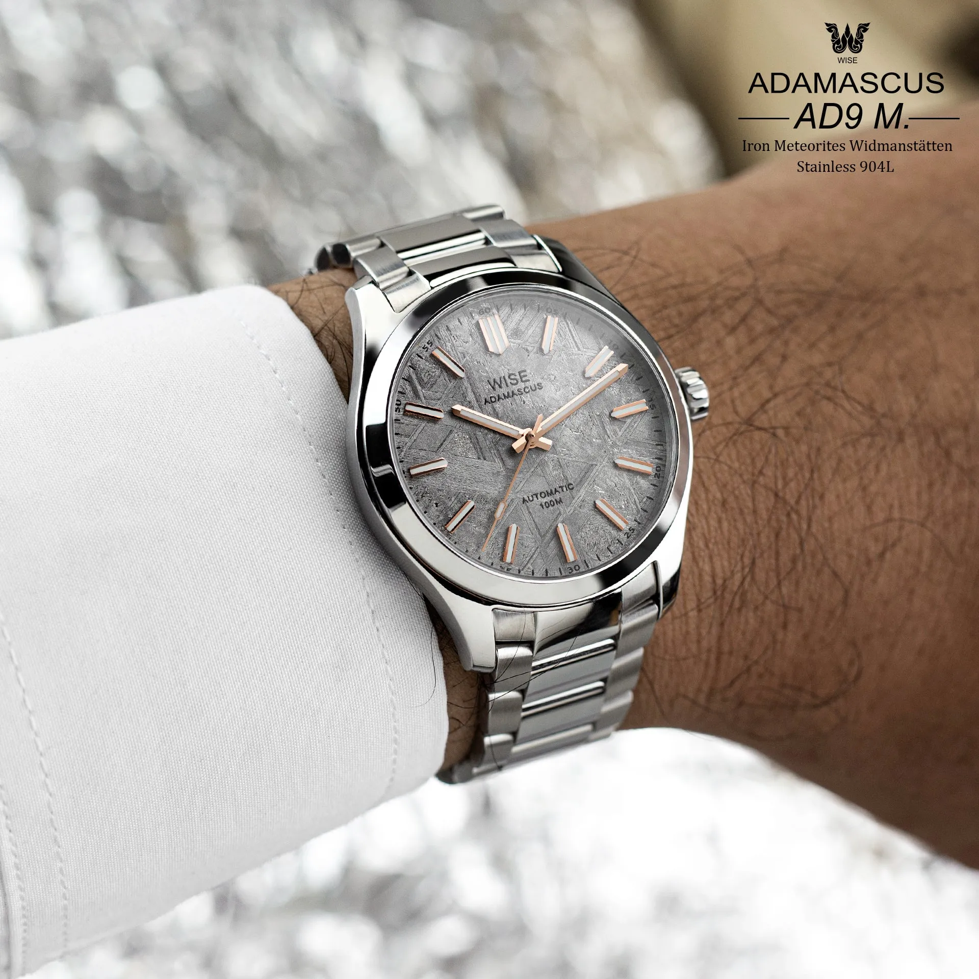 ADAMASCUS AD9M. Meteorite Stainless 904L (6th batch)