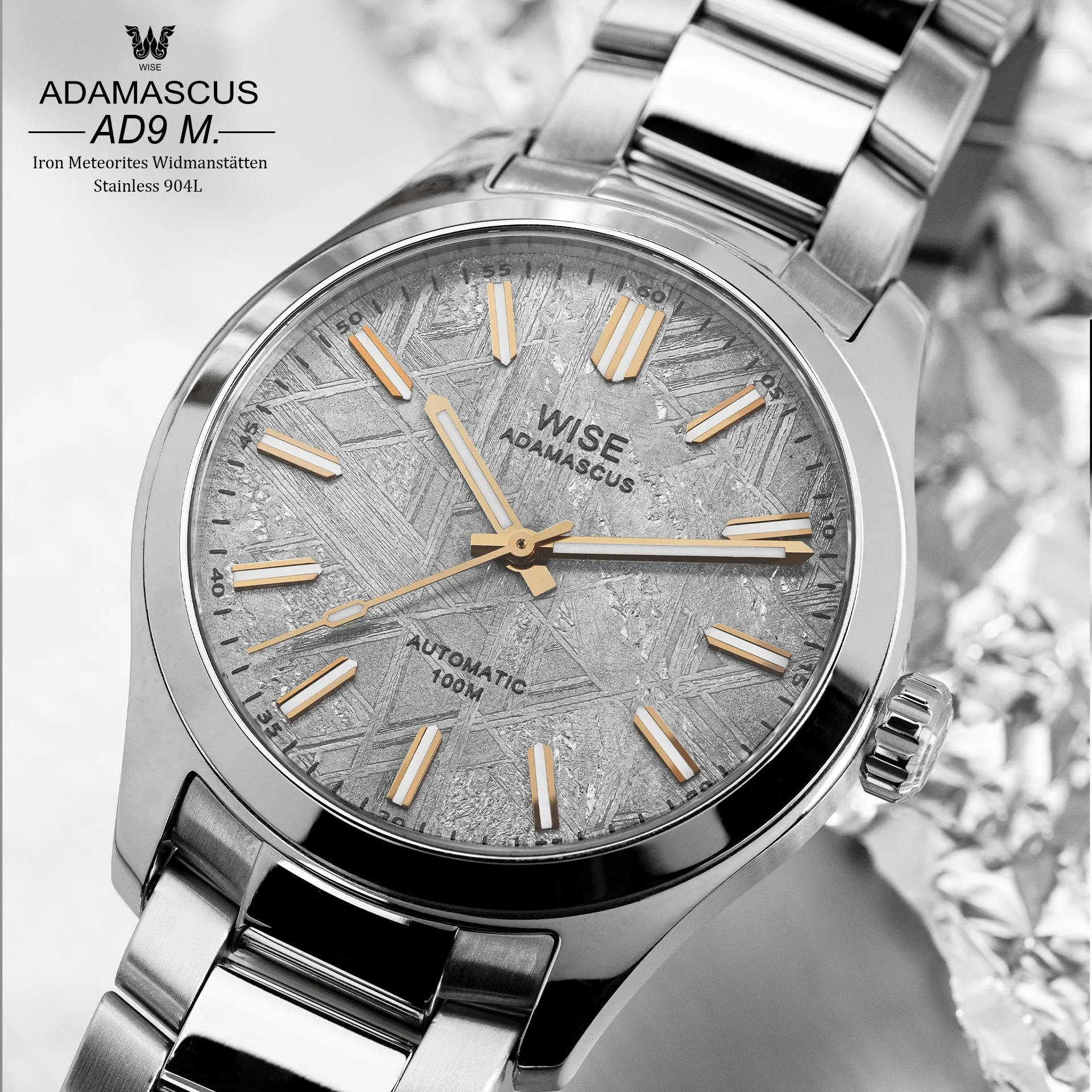 ADAMASCUS AD9M. Meteorite Stainless 904L (6th batch)