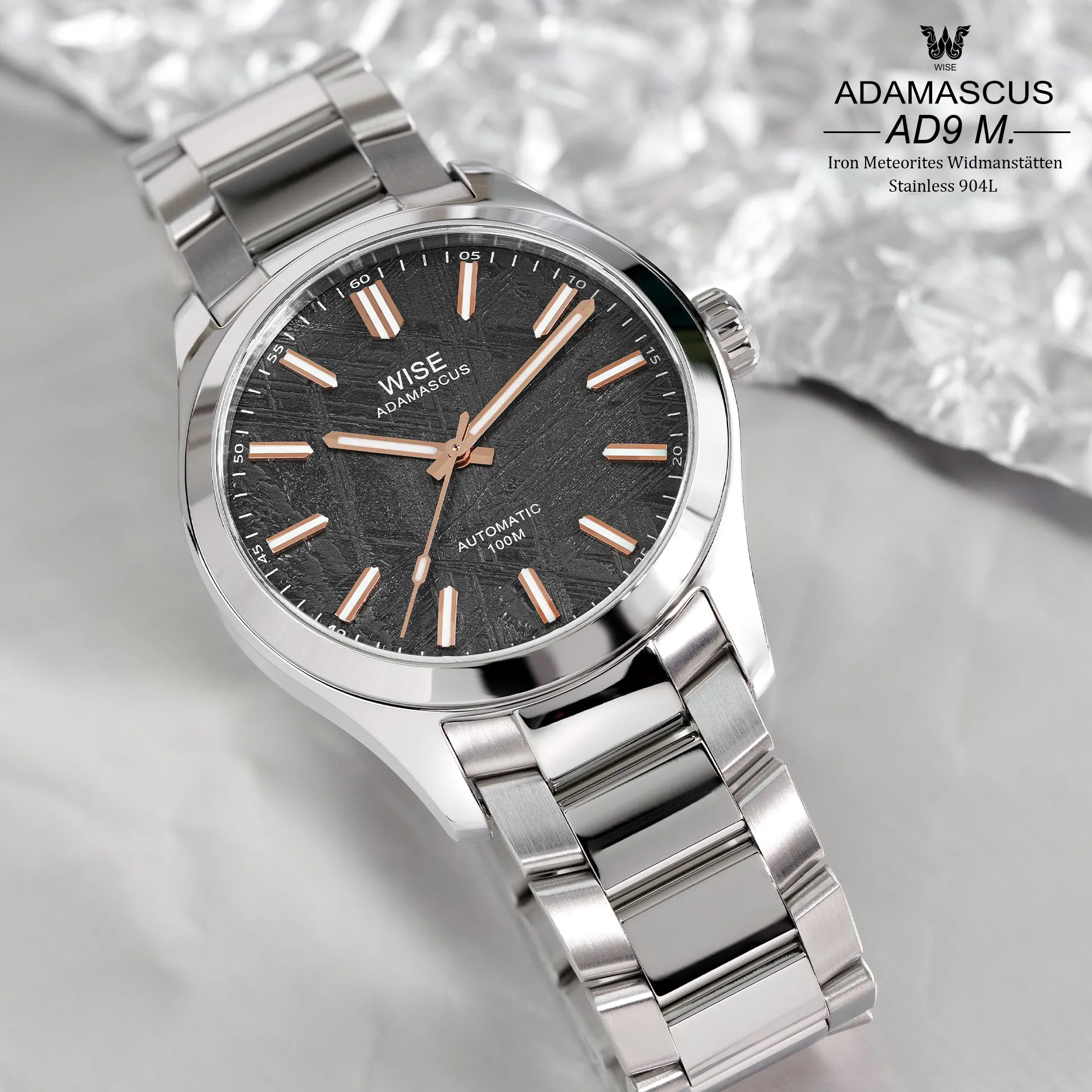 ADAMASCUS AD9M. Meteorite Stainless 904L (6th batch)