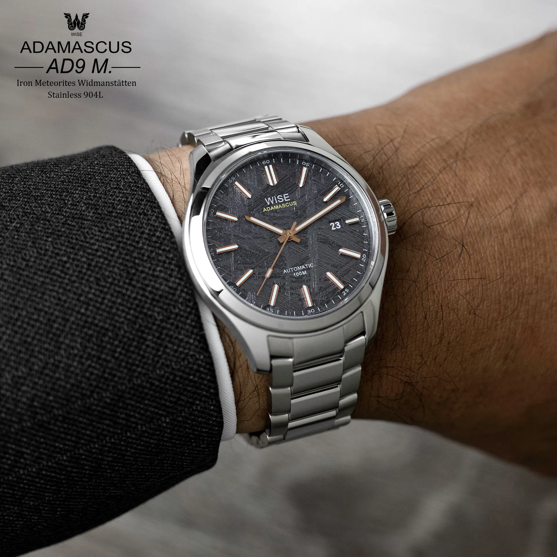 ADAMASCUS AD9M. Meteorite Stainless 904L (6th batch)