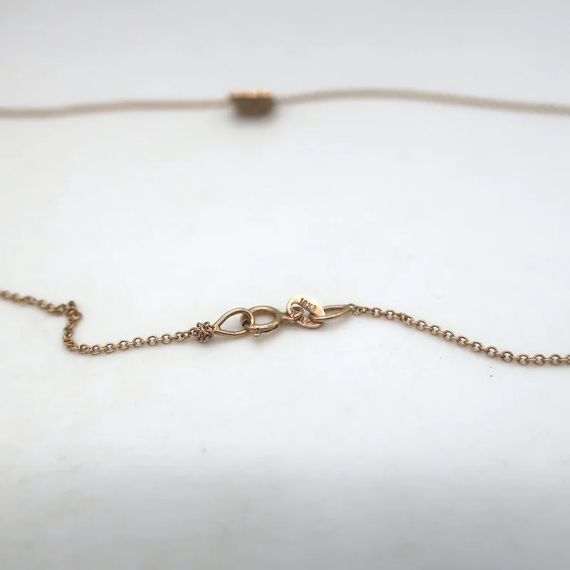 Anita Ko Pave Diamond Spike Pendant Necklace 18k Rose Gold
