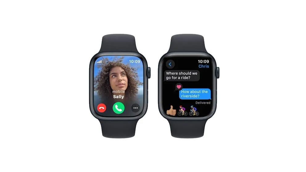 Apple Watch Series 9 41mm (GPS   Cellular) Midnight Aluminium Case with Midnight Sport Band (Opened Never Used)