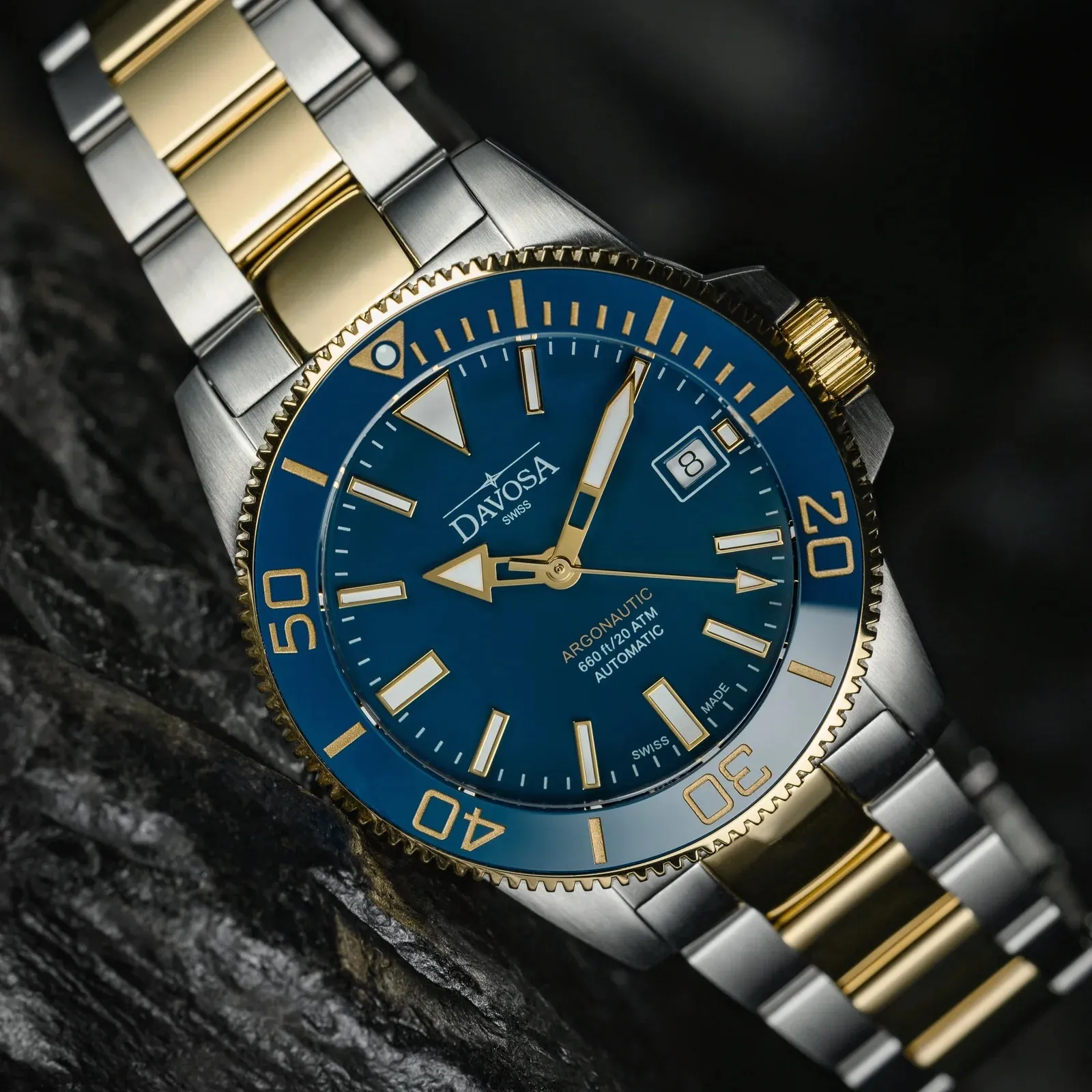 Argonautic 39 Automatic 200m Blue Gold Men's Diver Watch 16153340