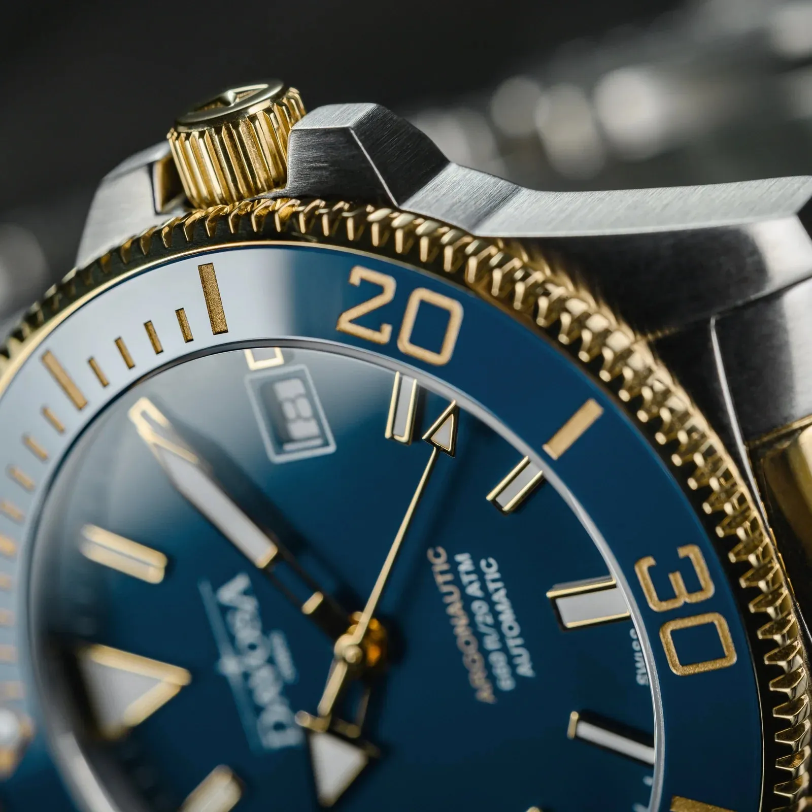 Argonautic 39 Automatic 200m Blue Gold Men's Diver Watch 16153340