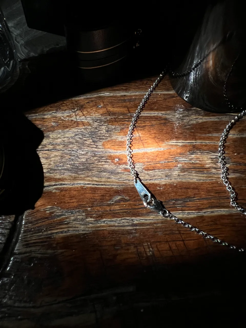 Art Deco 18k White Gold Natural Diamonds Necklace