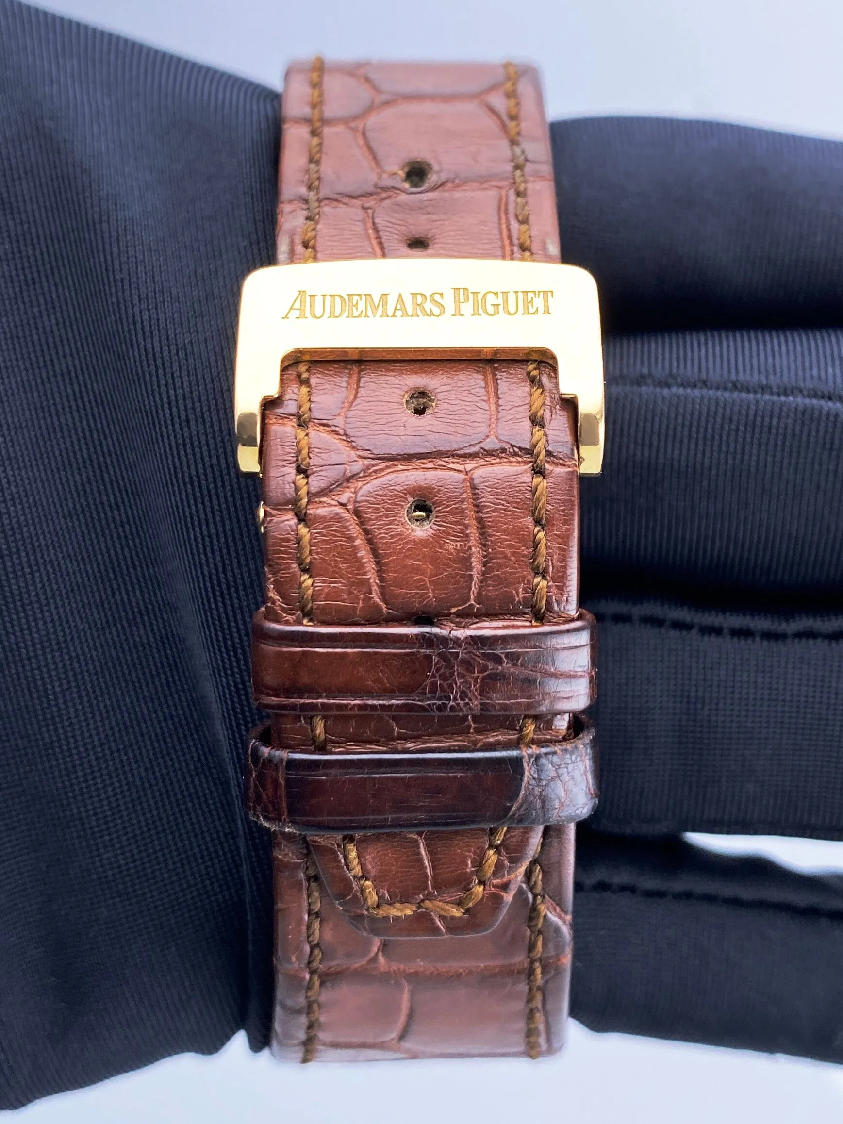 Audemars Piguet Royal Oak 26120OR Dual Time Mens Watch Box Papers