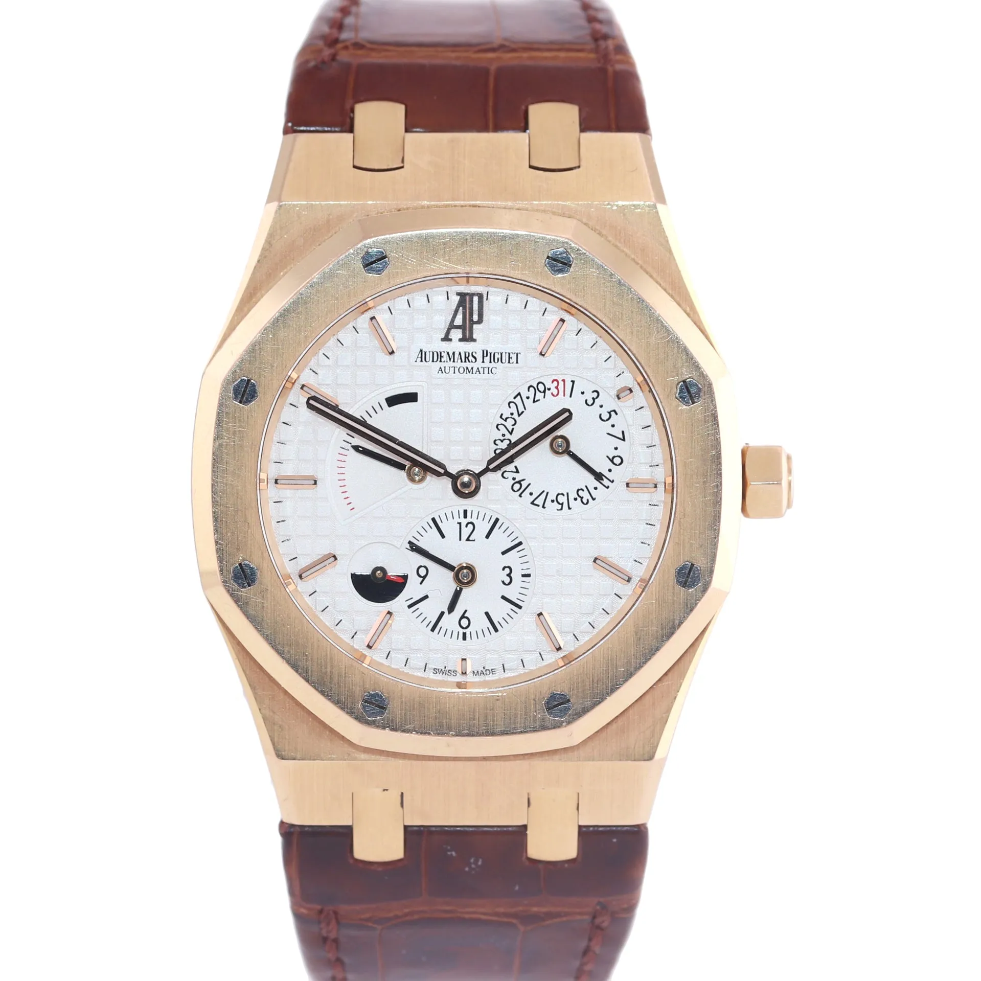 Audemars Piguet Royal Oak Dual Time Power Reserve 39mm White Rose Gold 26120OR