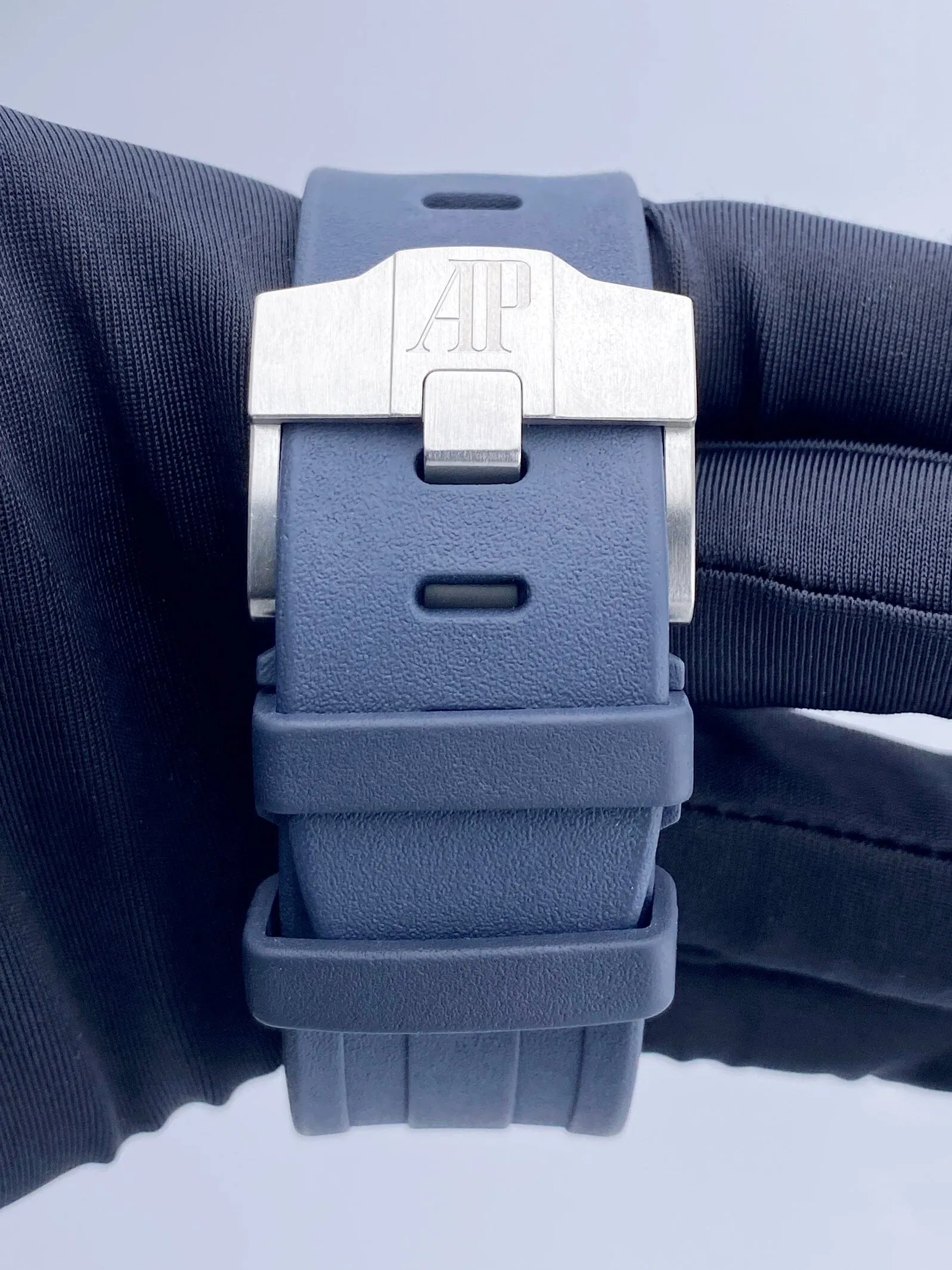Audemars Piguet Royal Oak Offshore Diver 15710ST Blue Dial Mens Watch With Papers