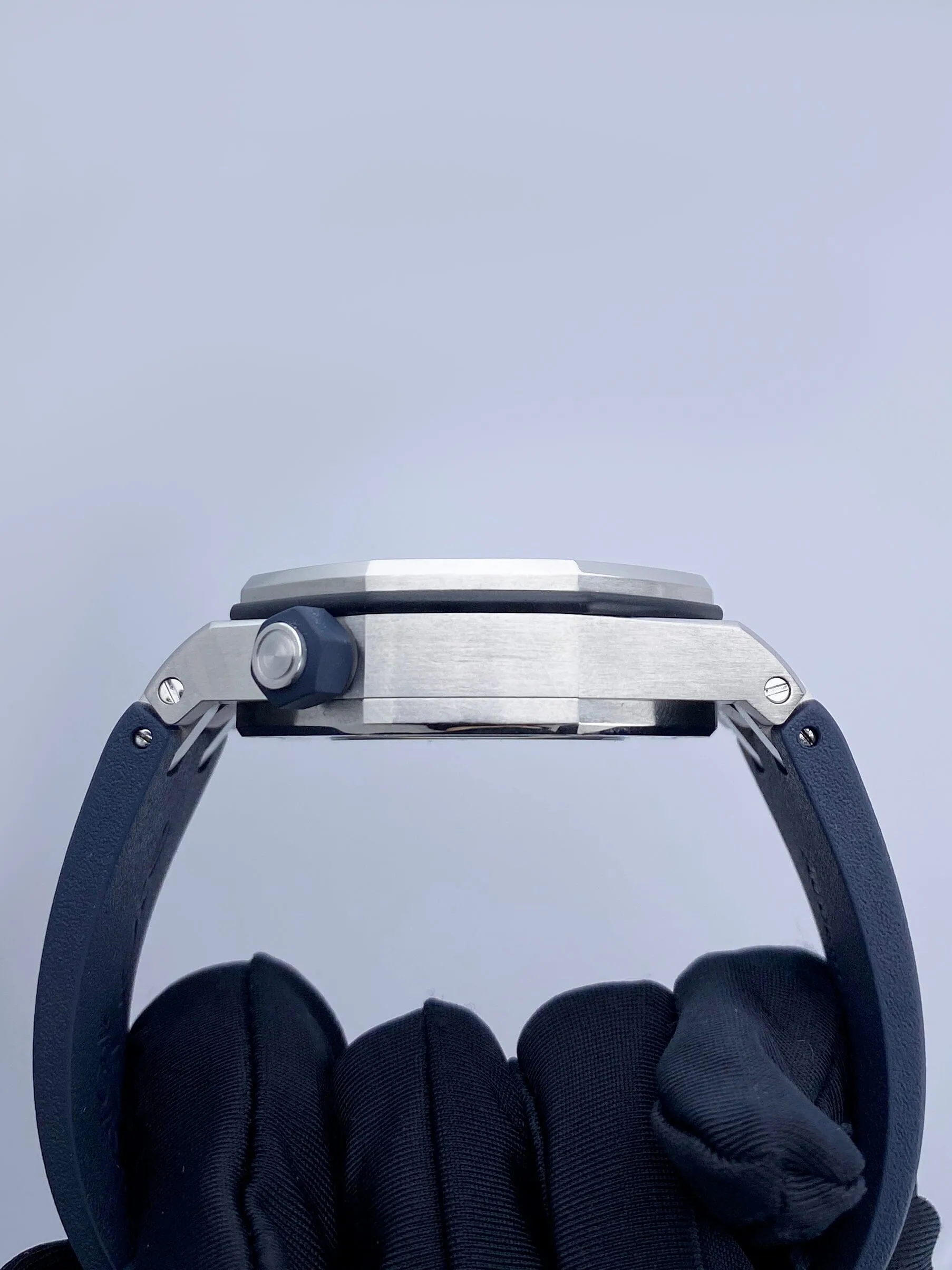 Audemars Piguet Royal Oak Offshore Diver 15710ST Blue Dial Mens Watch With Papers