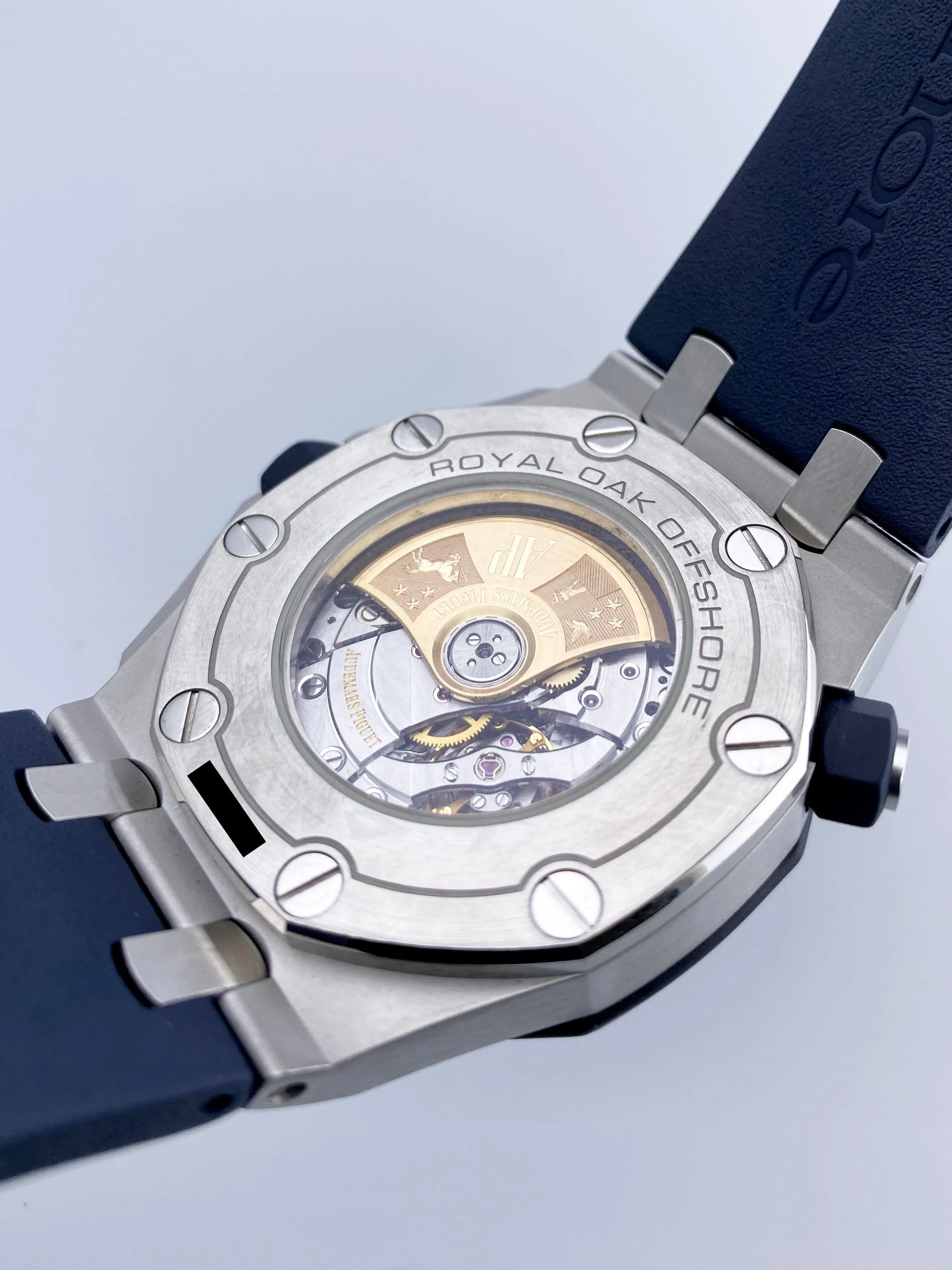 Audemars Piguet Royal Oak Offshore Diver 15710ST Blue Dial Mens Watch With Papers