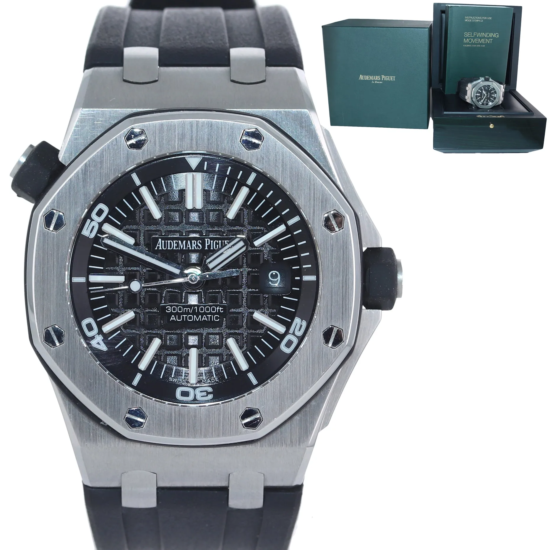 Audemars Piguet Royal Oak Offshore Diver Black 15703ST.OO.A002CA.01 Watch Box