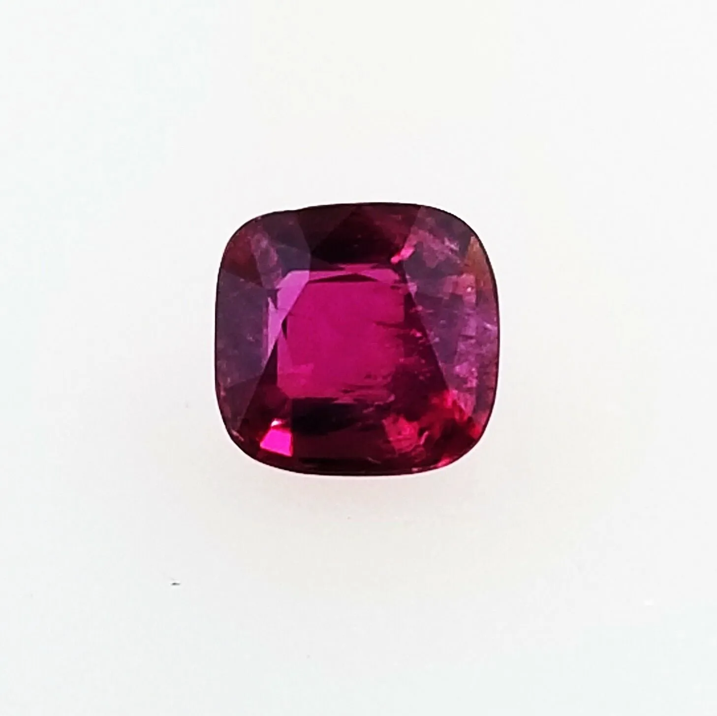 Beautiful Natural Red Ruby Loose Cushion Cut 1.63 CT Transparent AGL Certified