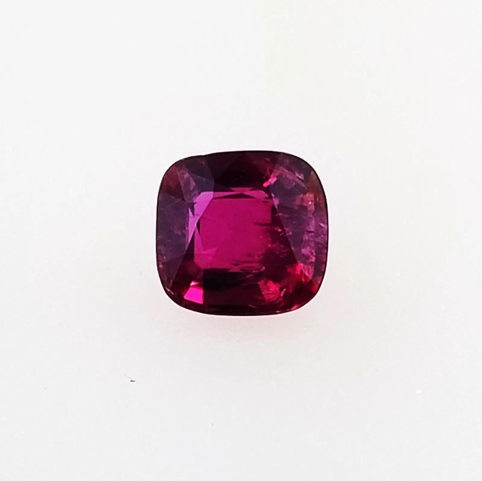 Beautiful Natural Red Ruby Loose Cushion Cut 1.63 CT Transparent AGL Certified
