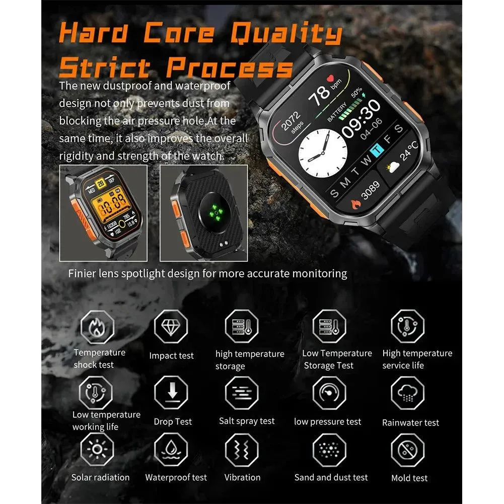 Bluetooth Call Smart Watch Men Sports Bracelet Waterproof Heart Rate Sleeping Blood Oxygen Monitor SmartWatch For IOS Android