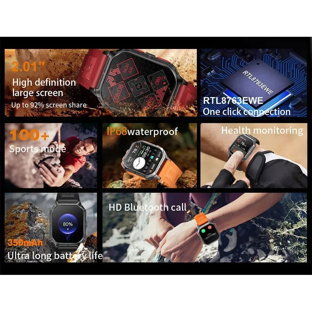 Bluetooth Call Smart Watch Men Sports Bracelet Waterproof Heart Rate Sleeping Blood Oxygen Monitor SmartWatch For IOS Android