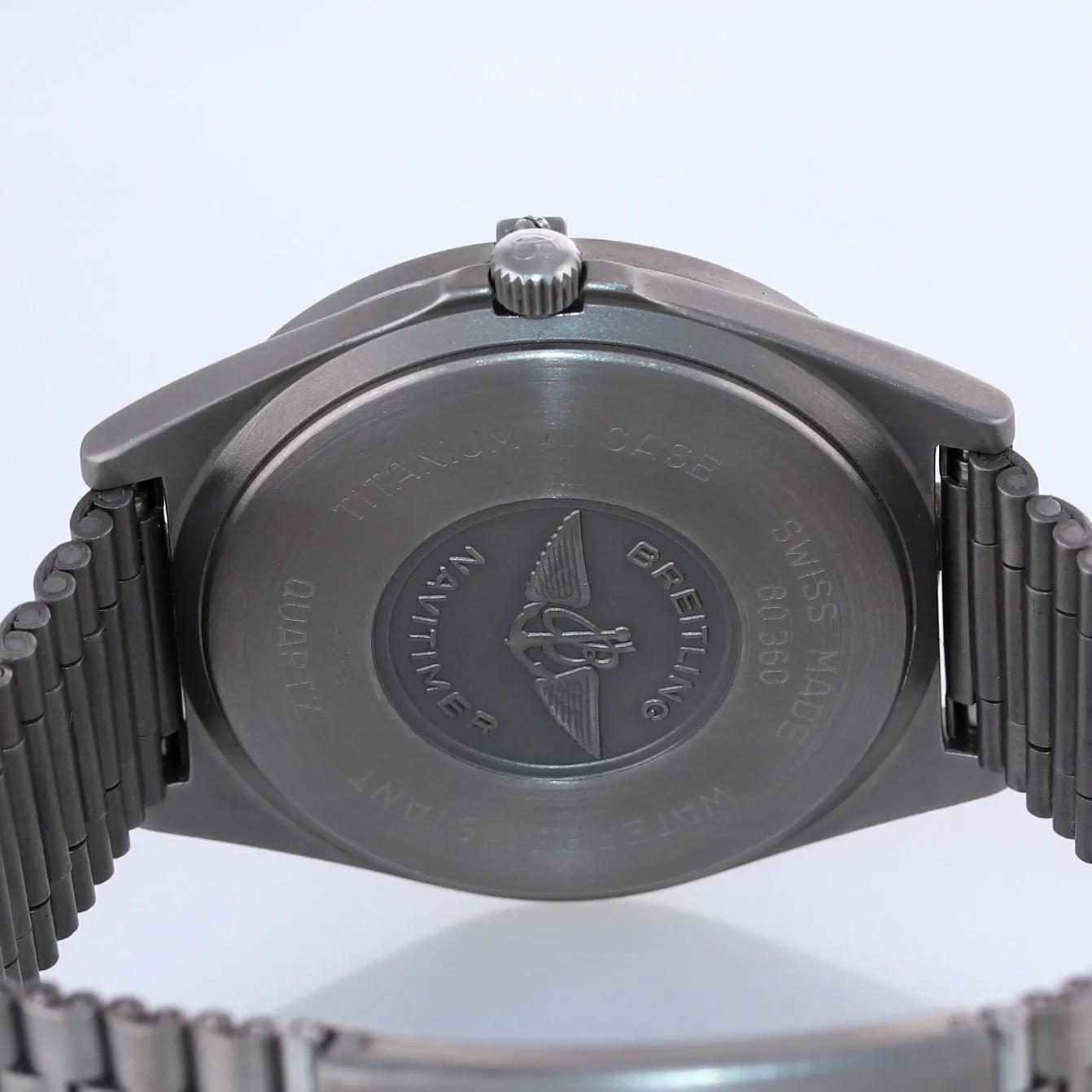 Breitling Aerospace Navitimer Titanium 80360 Ivory Dial 40mm Quartz Watch