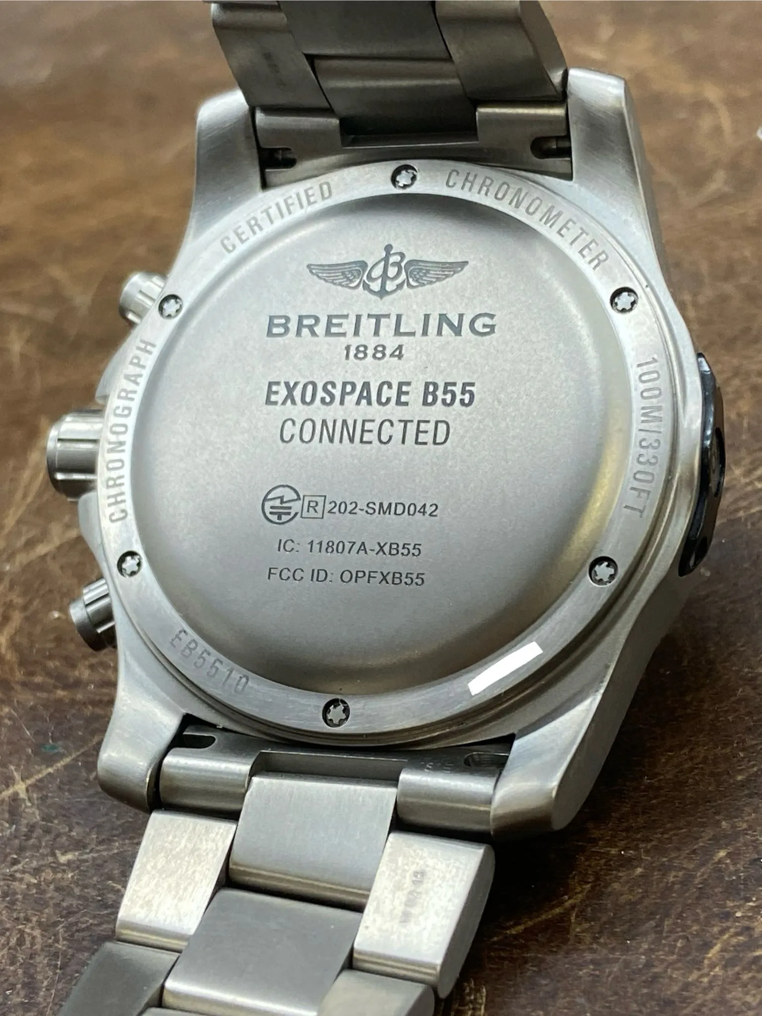 Breitling Exospace B55 EB5510 Grey Dial SuperQuartz Men's Watch