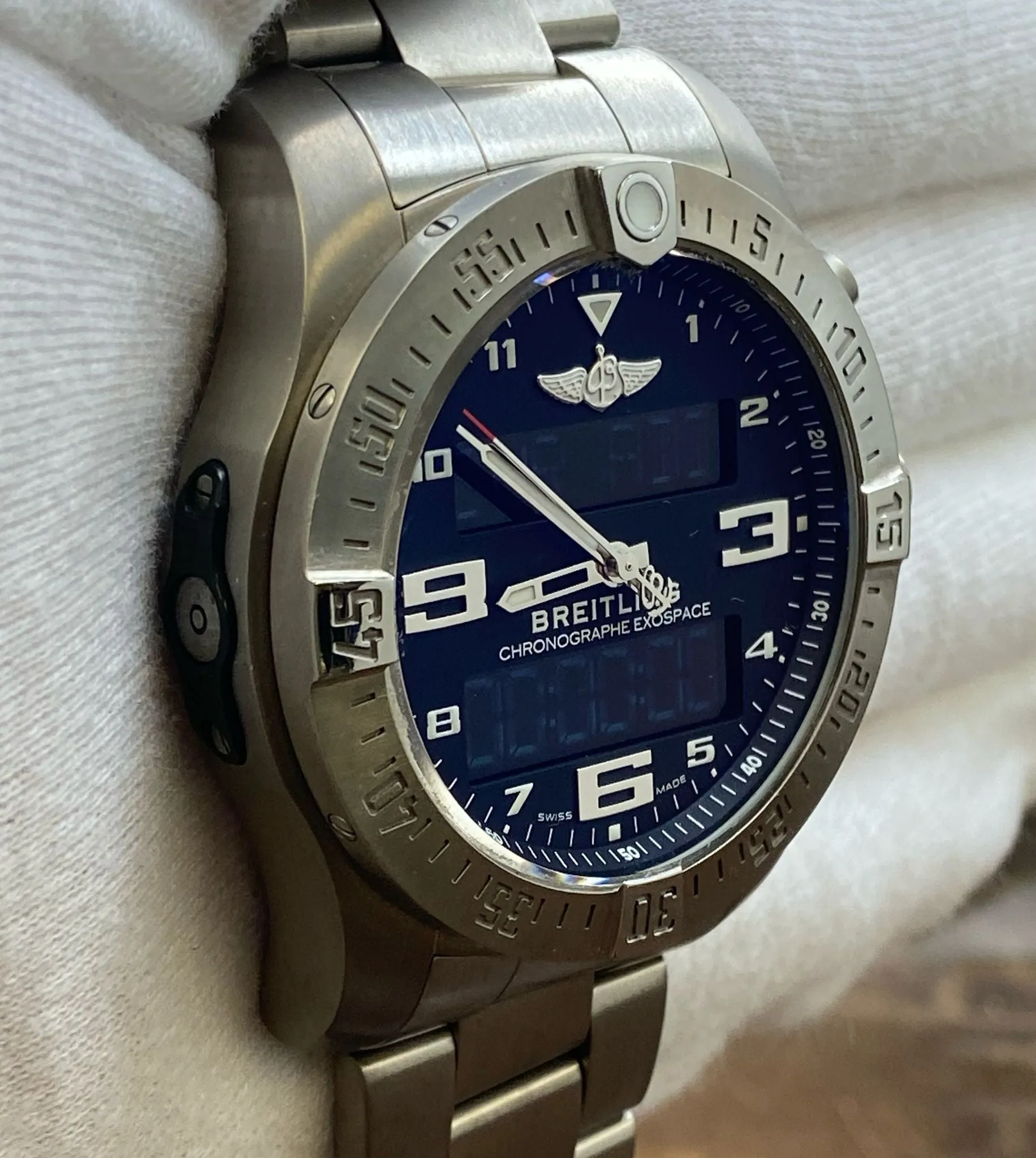 Breitling Exospace B55 EB5510 Grey Dial SuperQuartz Men's Watch
