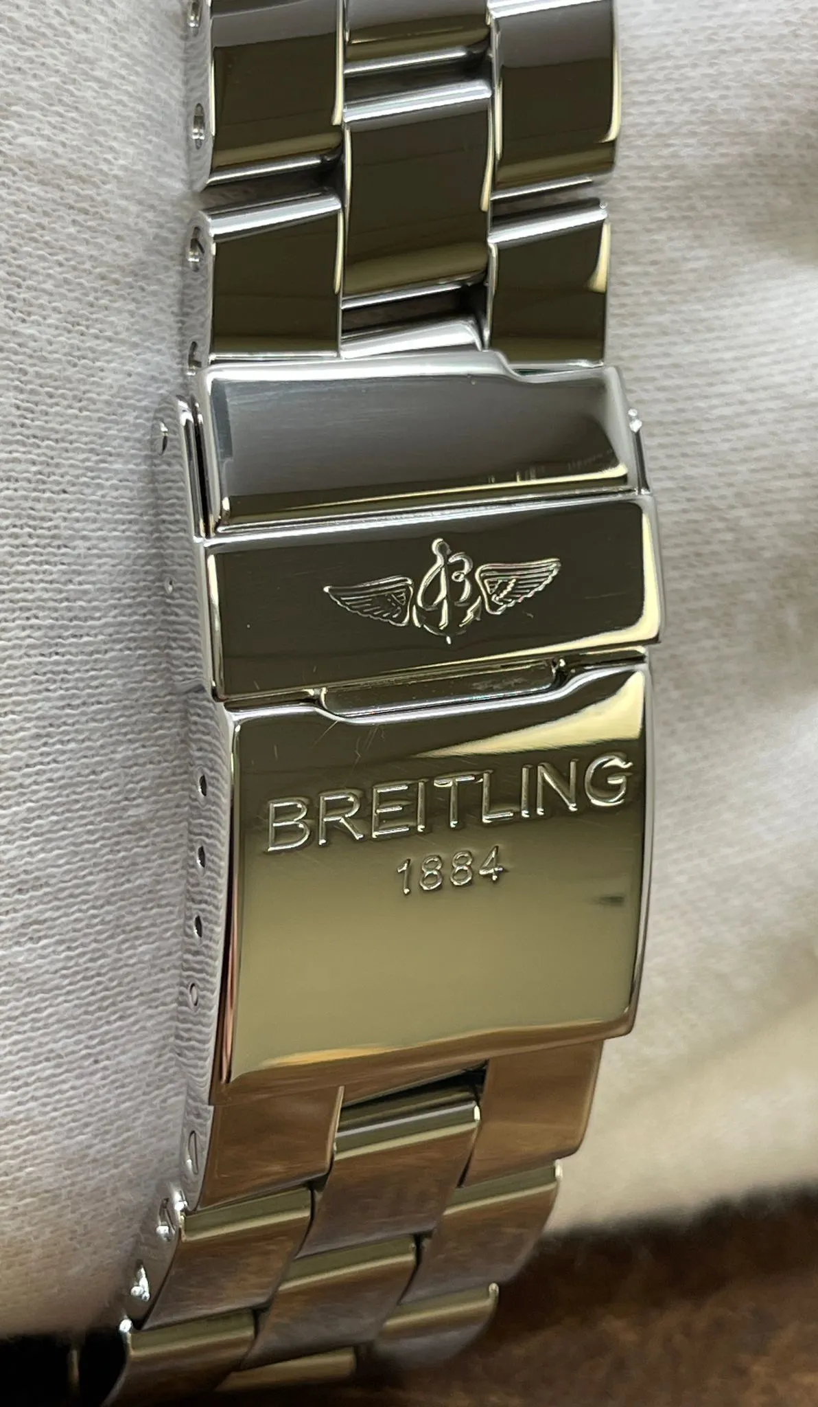 Breitling Super Avenger Custom Diamond Bezel A13370 Black Panda Dial Automatic Men's Watch