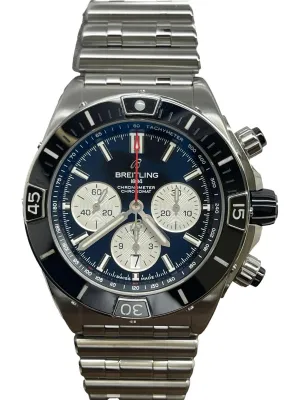 Breitling Super Chronomat B01 AB0136 Black Panda Dial Automatic Men's Watch