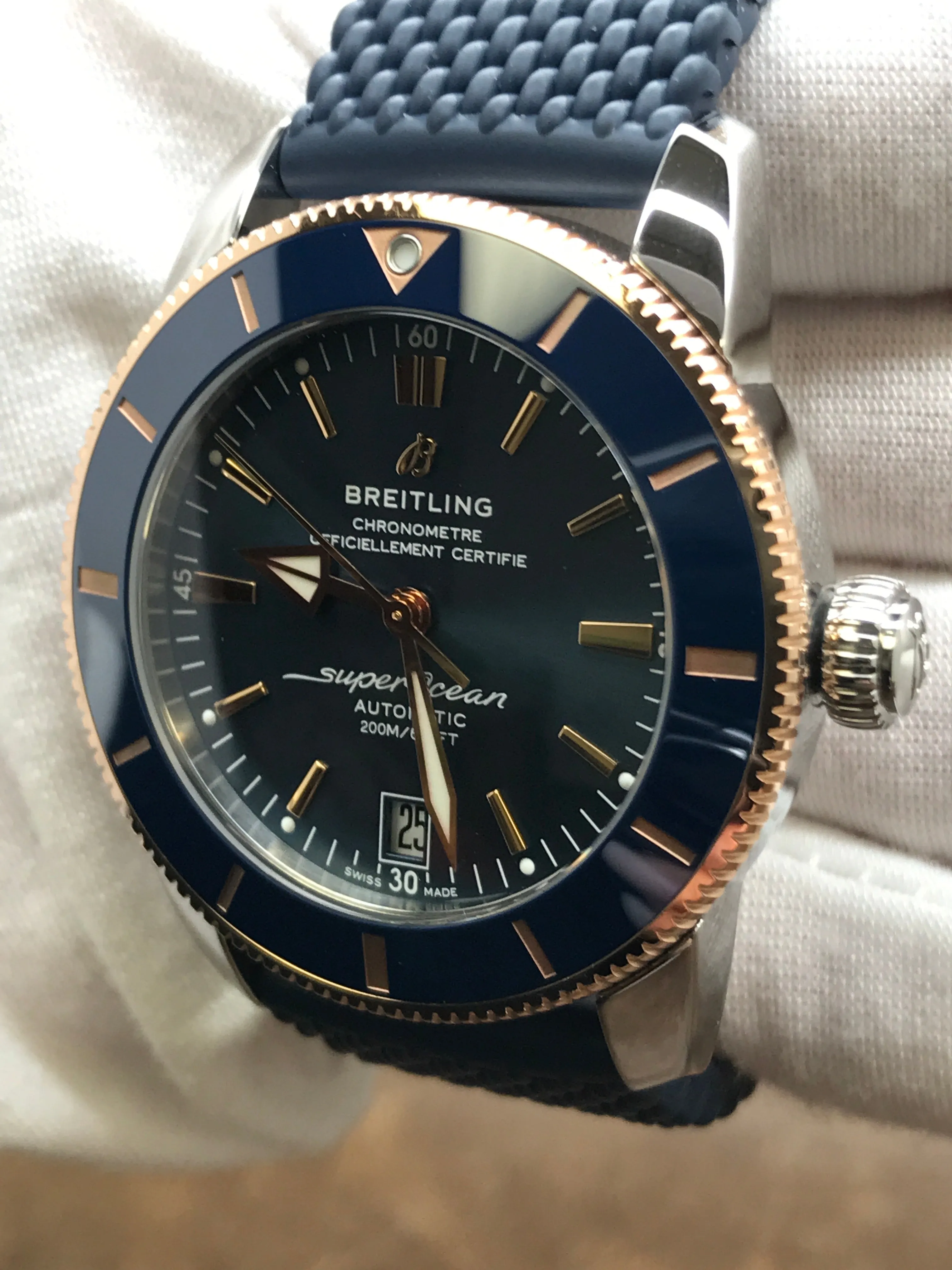 Breitling SUPEROCEAN HERITAGE B20  UB2010161C1S1 Blue Dial Automatic Men's Watch