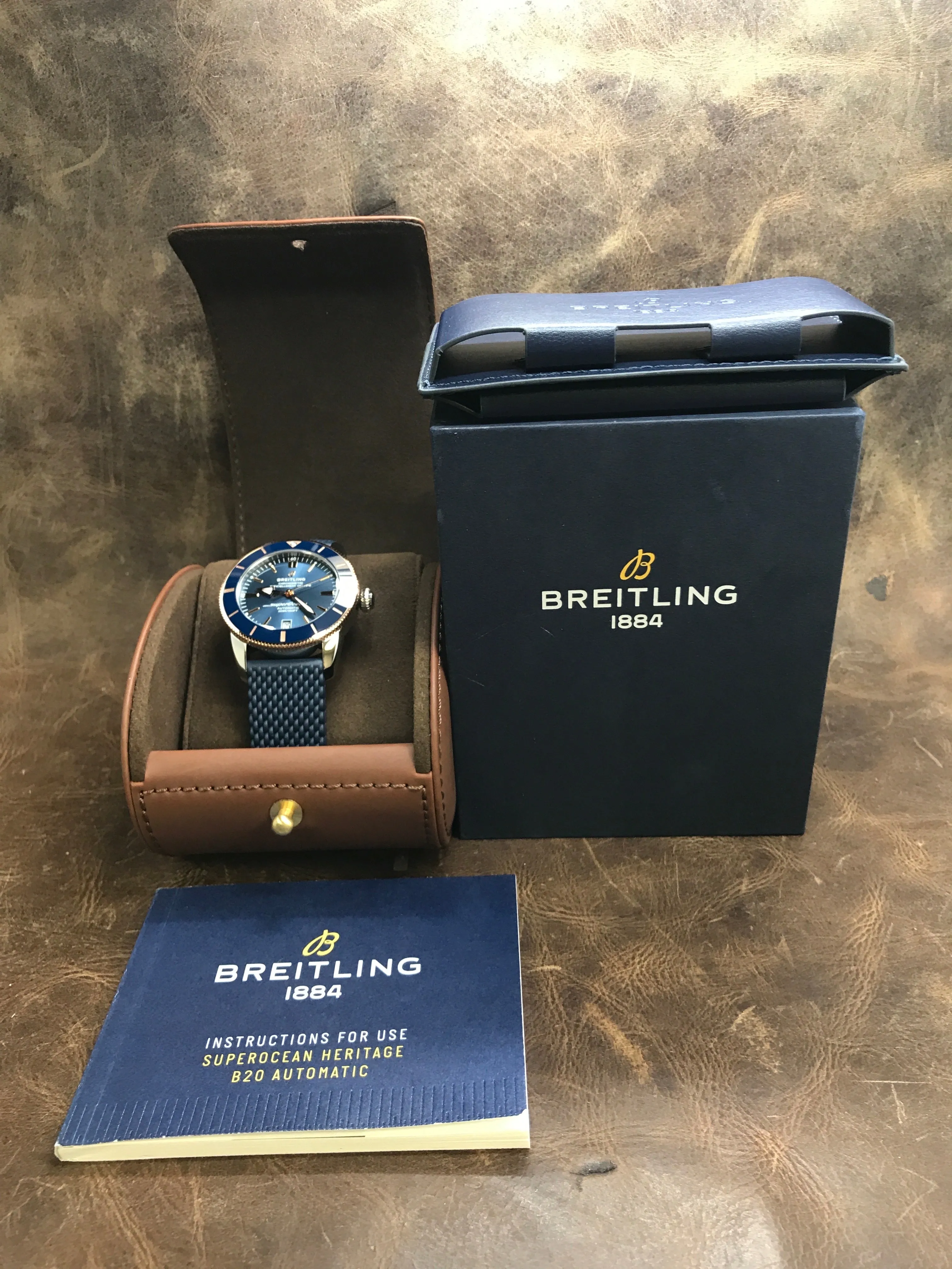 Breitling SUPEROCEAN HERITAGE B20  UB2010161C1S1 Blue Dial Automatic Men's Watch