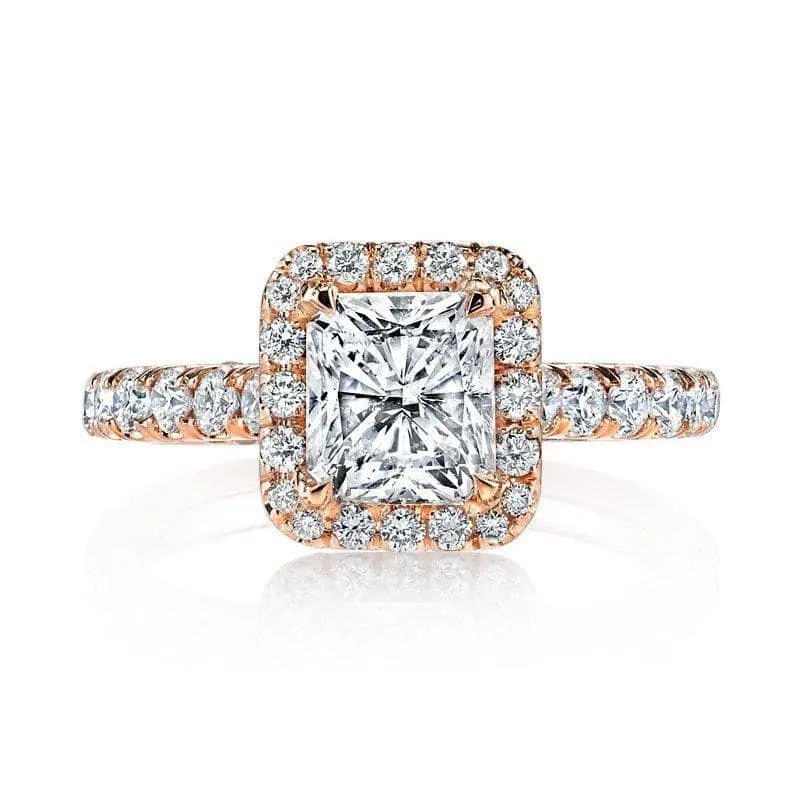 Brilliant Radiant Cut Diamond Ring
