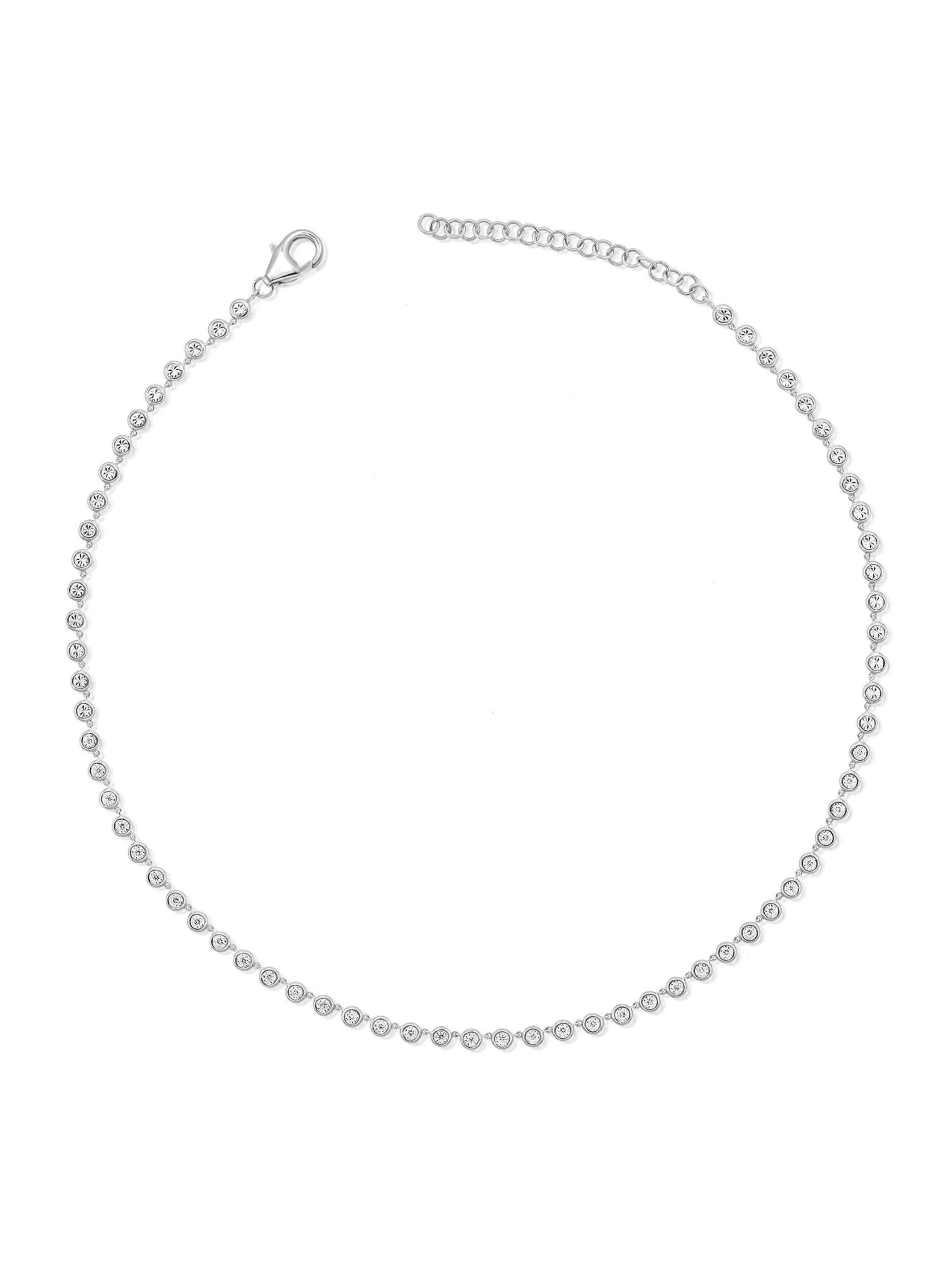 Bryn Endless Bezel Necklace 14K