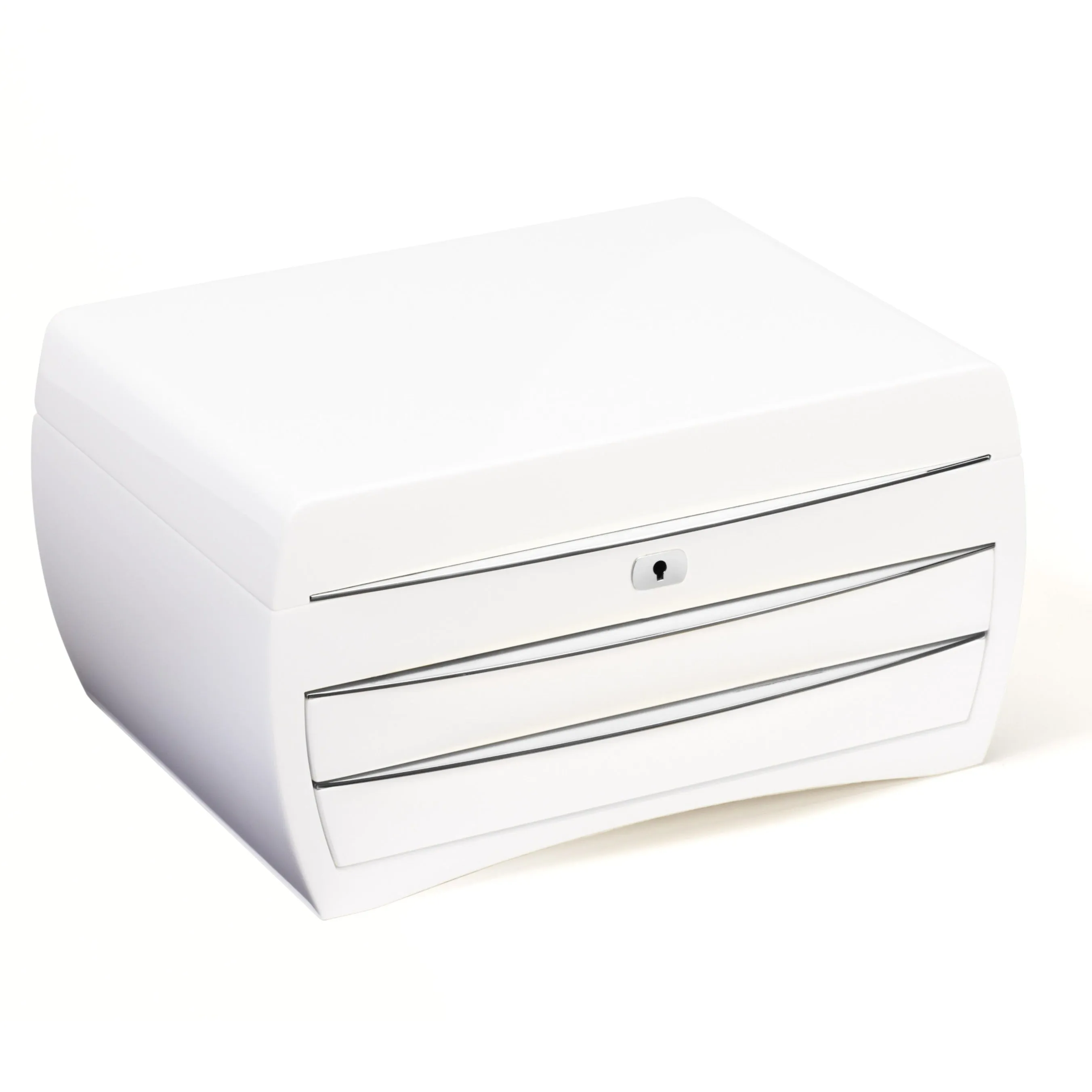 BUBEN & ZÖRWEG Cosmopolitan Collection Jewelry Case In Piano-White