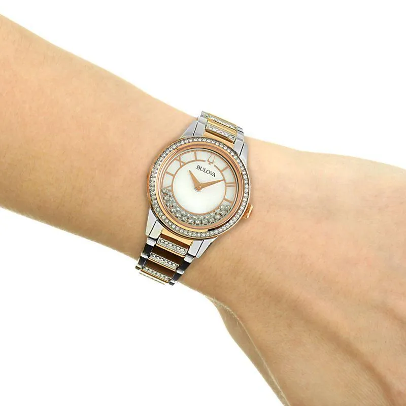 Bulova Crystal Quartz Turn Style Women's Watch 98L246