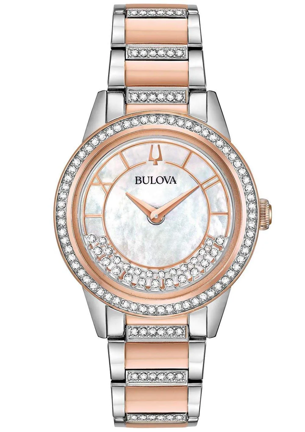 Bulova Crystal Quartz Turn Style Women's Watch 98L246