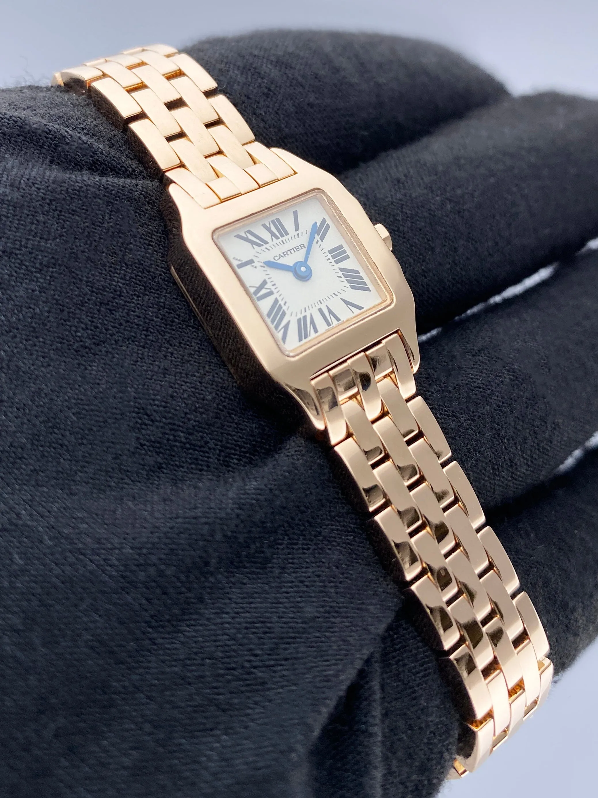 Cartier Santos Demoiselle W25077X9 18K Rose Gold Ladies Watch