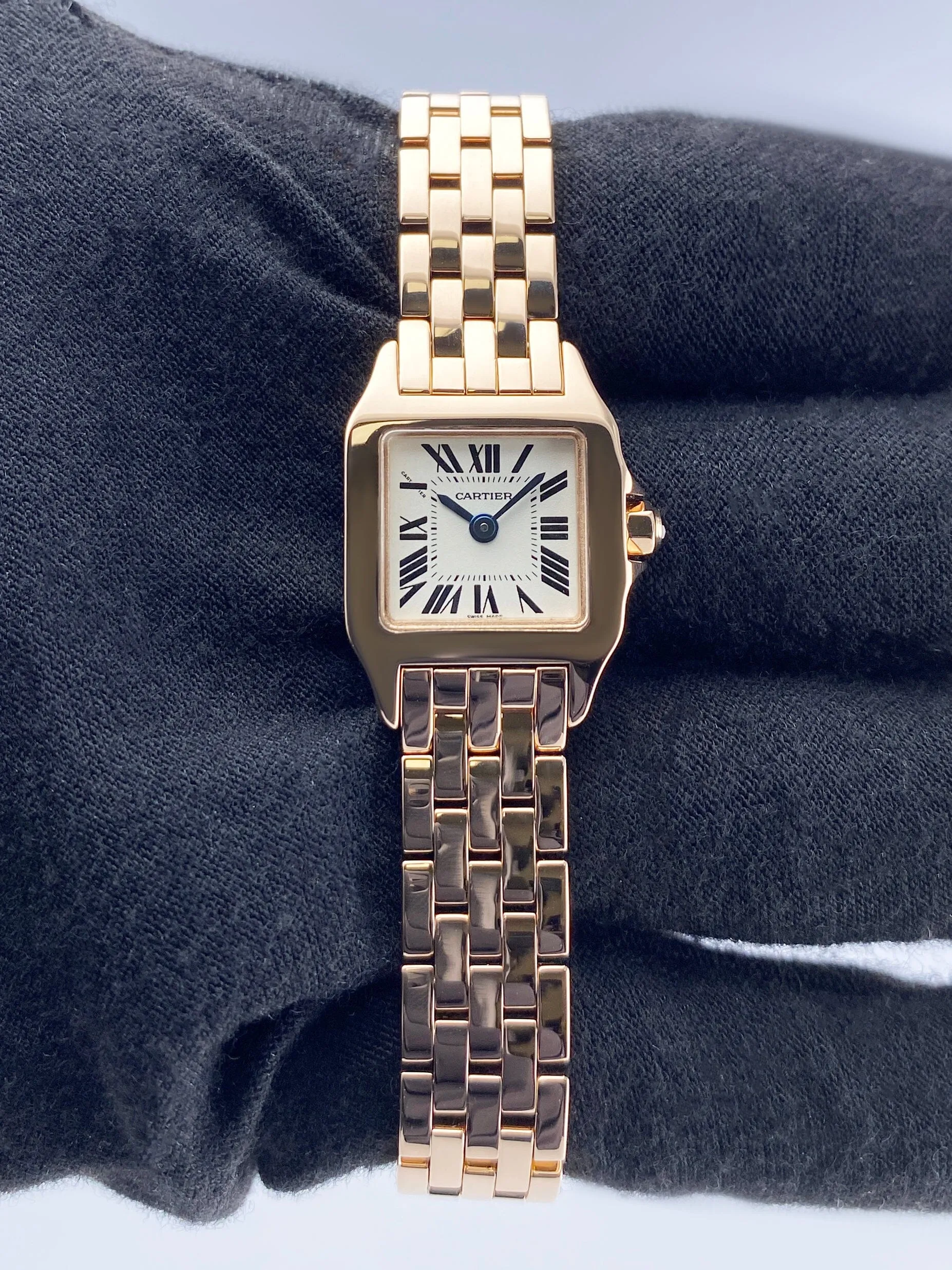 Cartier Santos Demoiselle W25077X9 18K Rose Gold Ladies Watch