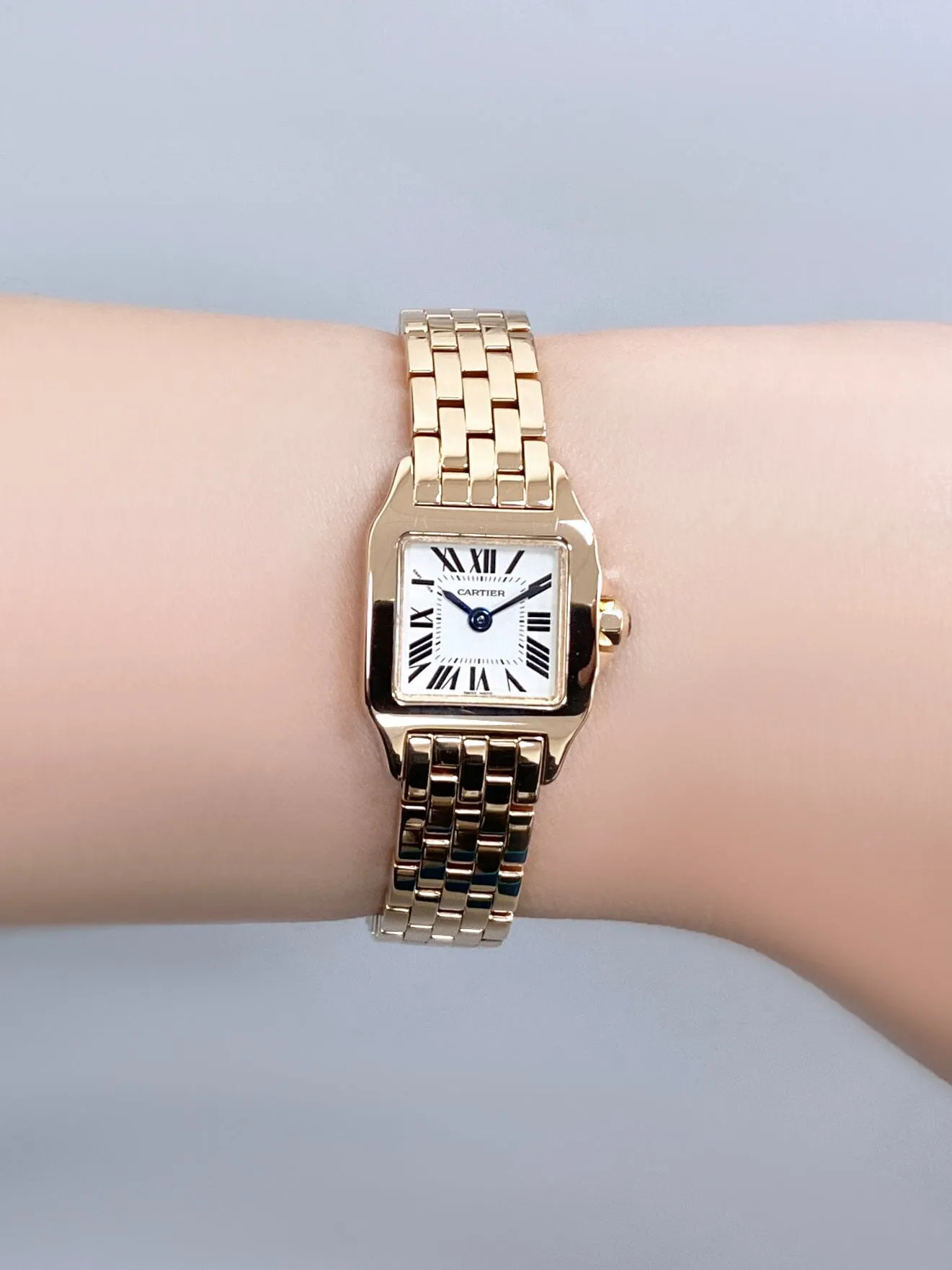 Cartier Santos Demoiselle W25077X9 18K Rose Gold Ladies Watch