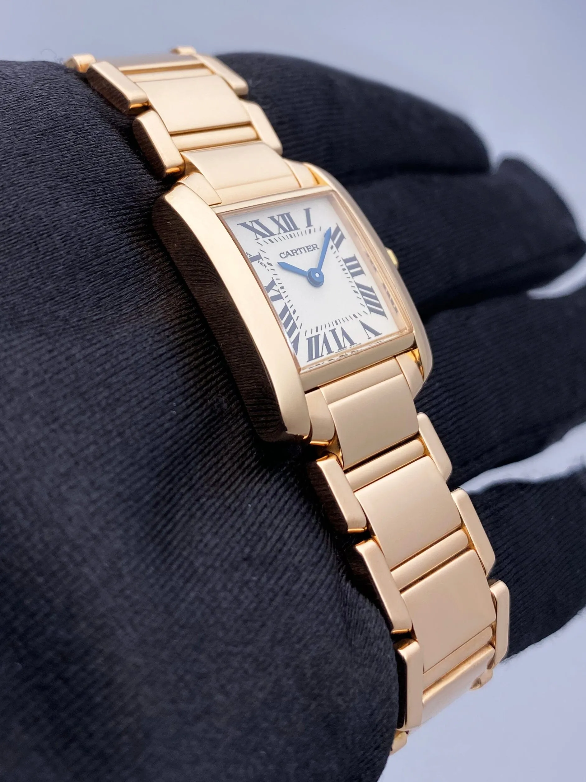 Cartier Tank Francaise W500264H 18K Rose Gold Ladies Watch
