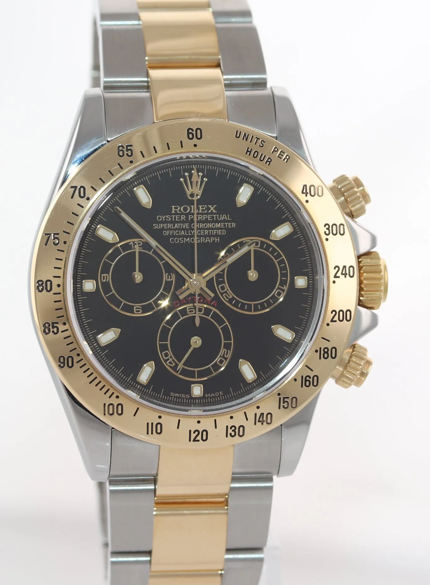 CASEBACK STICKER PAPERS Rolex Daytona 116523 Steel Gold Two Tone Black Watch
