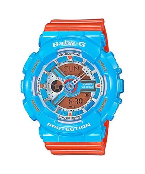 Casio Baby-G NEO POP COLOR Series Blue Orange Womens Resin Watch BA110NC-2A