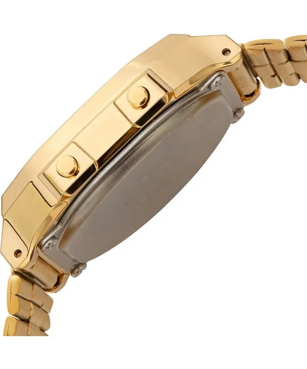 Casio Digital Alarm Chrono Stainless Steel A168WG-9WDF A168WG-9W Unisex Watch